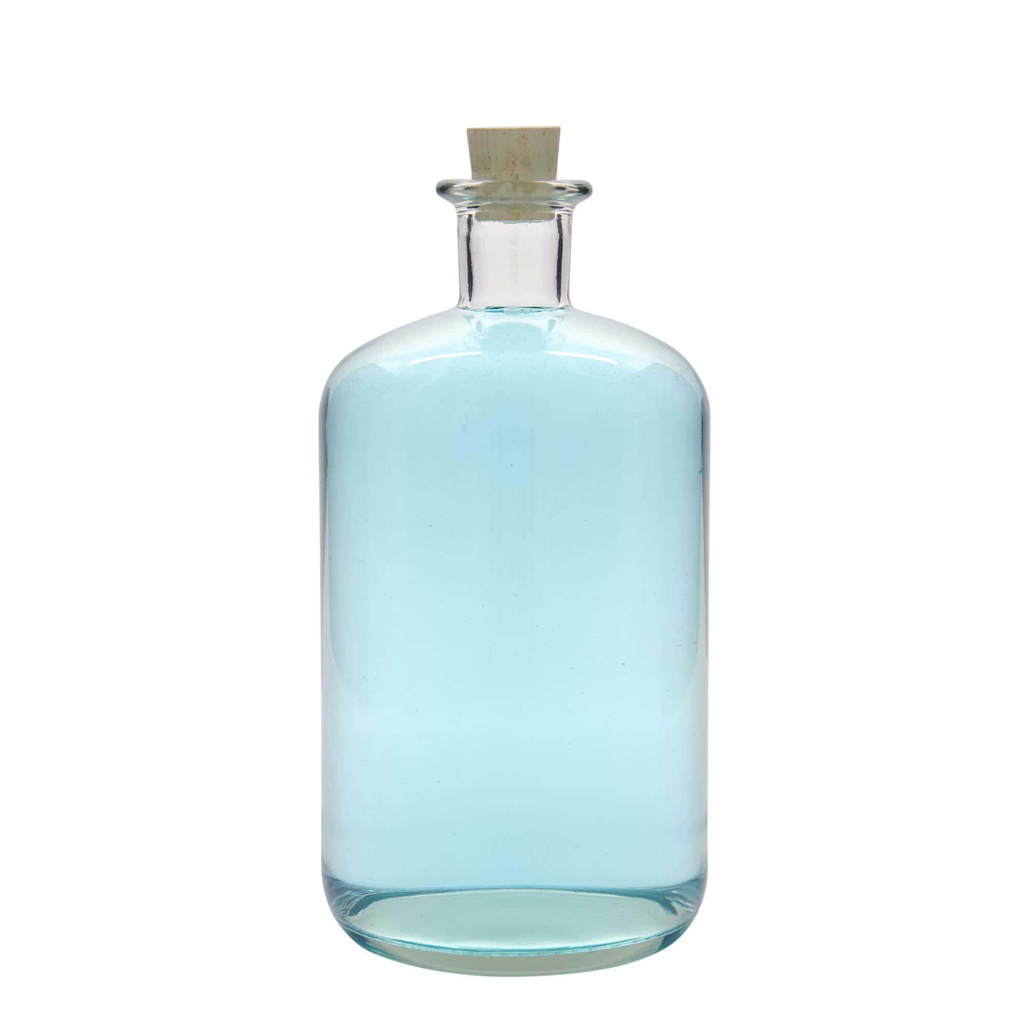 1.500 ml glassflaske apotek, åpning: kork