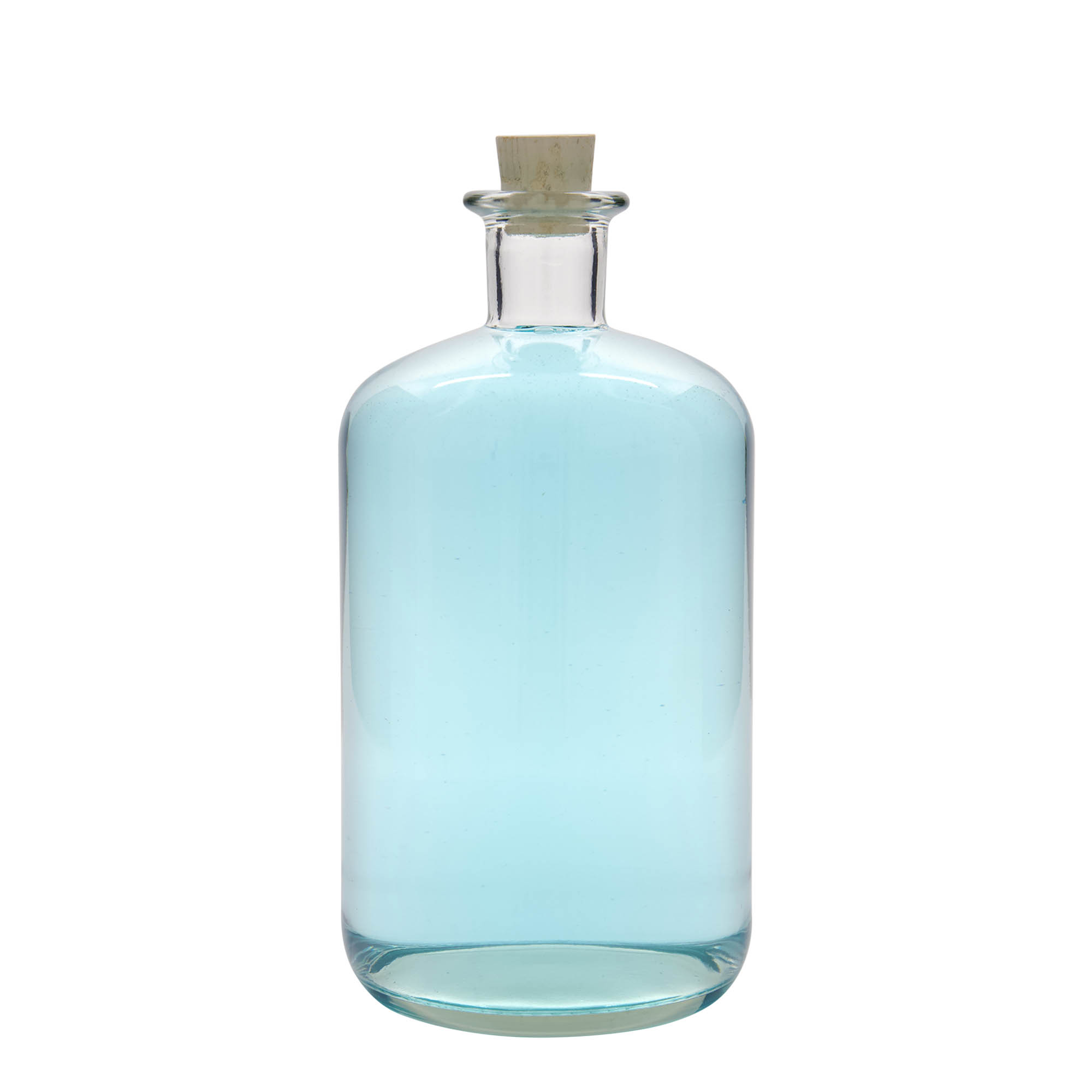 1.500 ml glassflaske apotek, åpning: kork 1.500 ml glassflaske apotek, åpning: kork