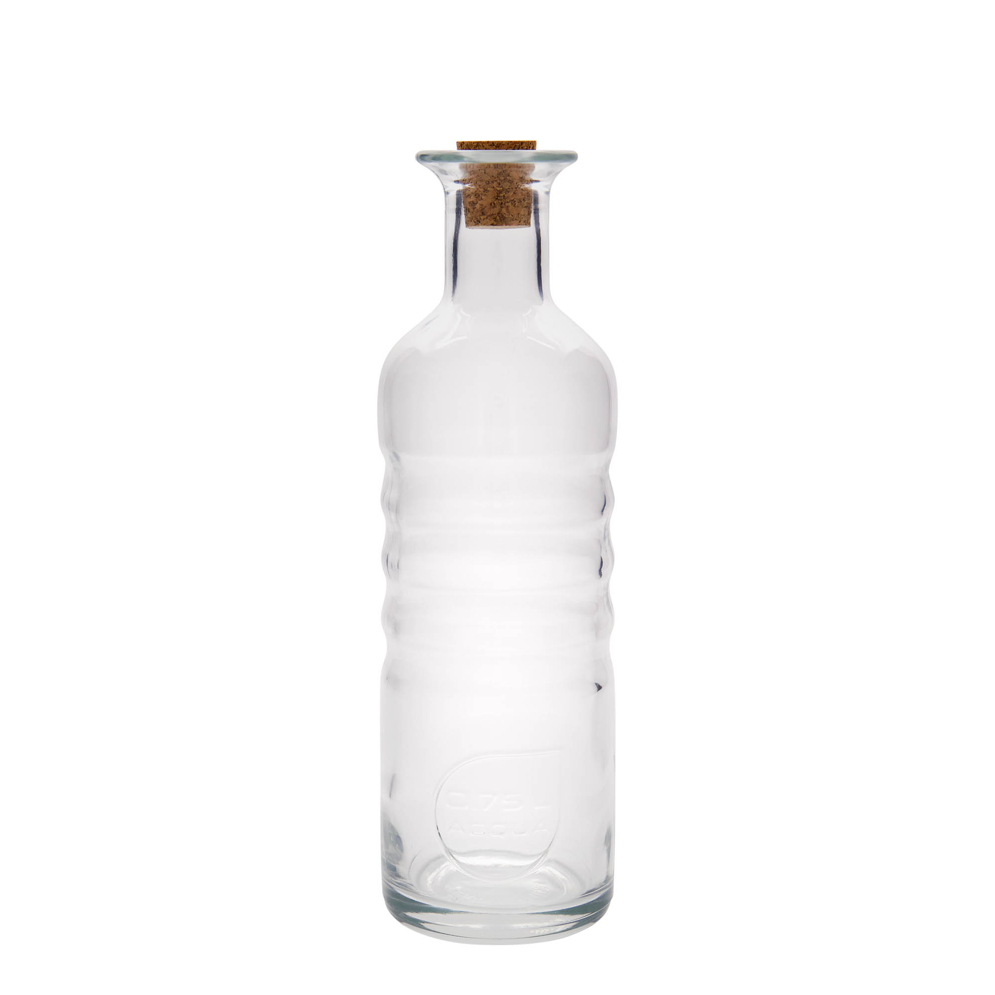 750 ml glassflaske 'Optima Acqua', åpning: kork