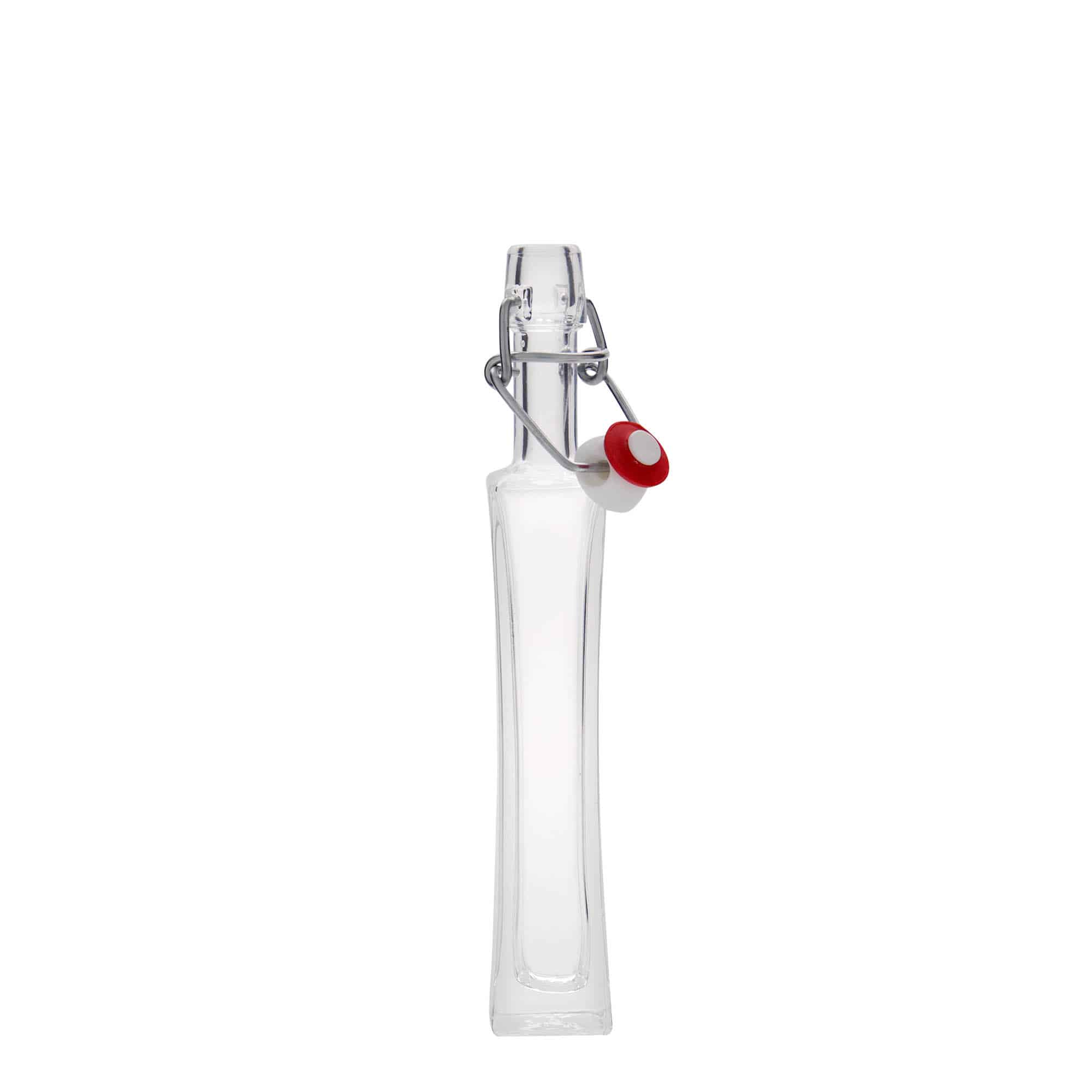40 ml glassflaske 'Koko', firkantet, åpning: hengselstopp