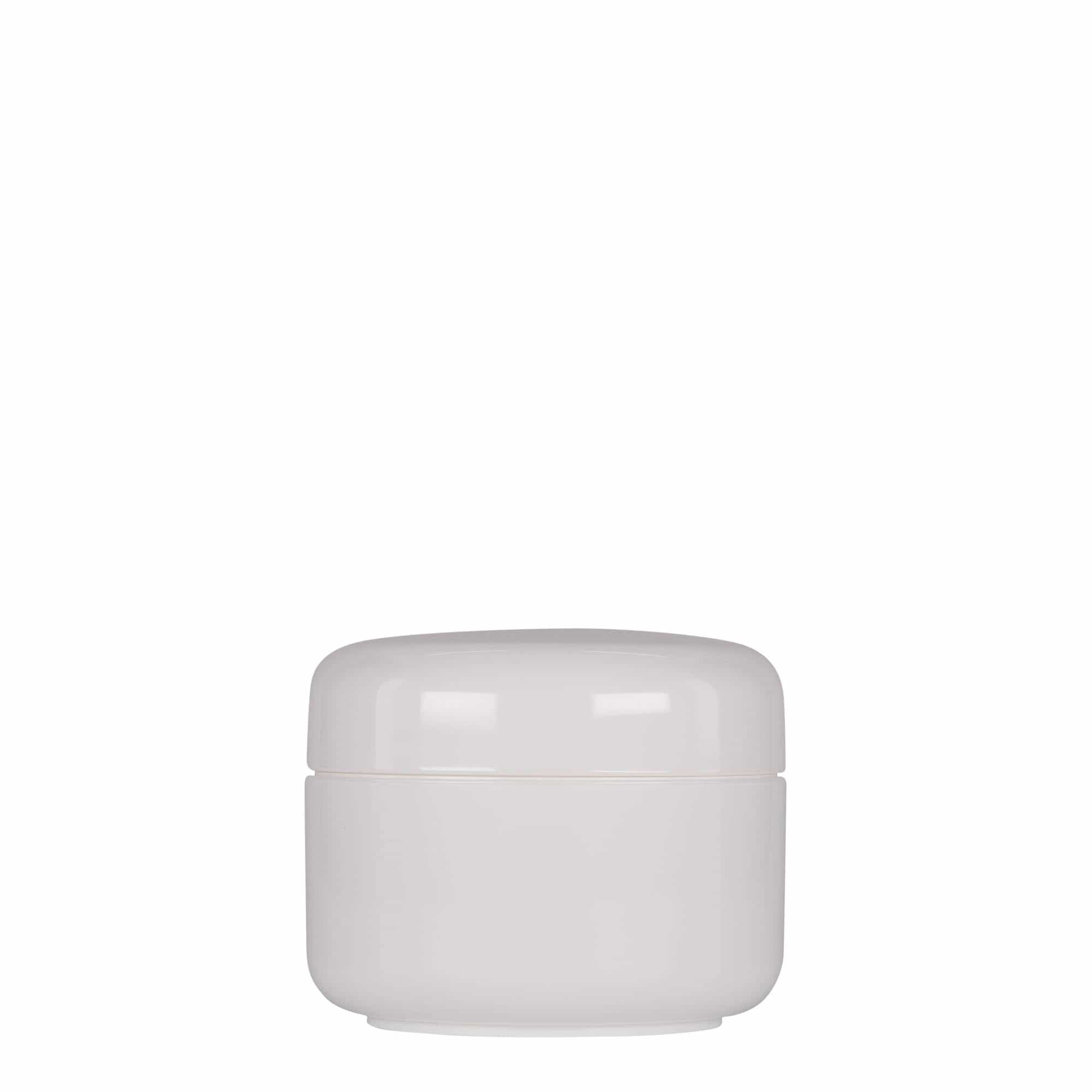 150 ml plastboks "Bianca", PP, hvit, åpning: Skrulokk