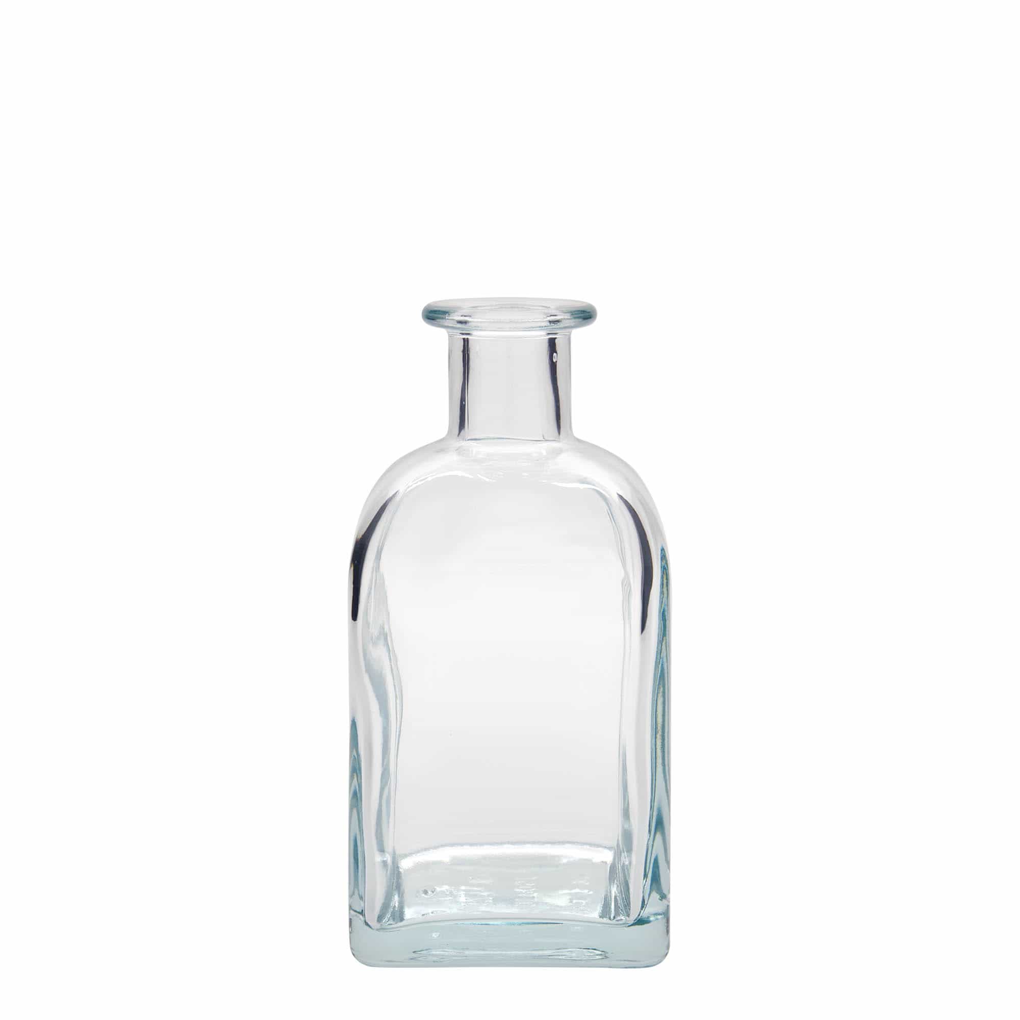 350 ml glassflaske Apotek Carré, firkantet, åpning: kork