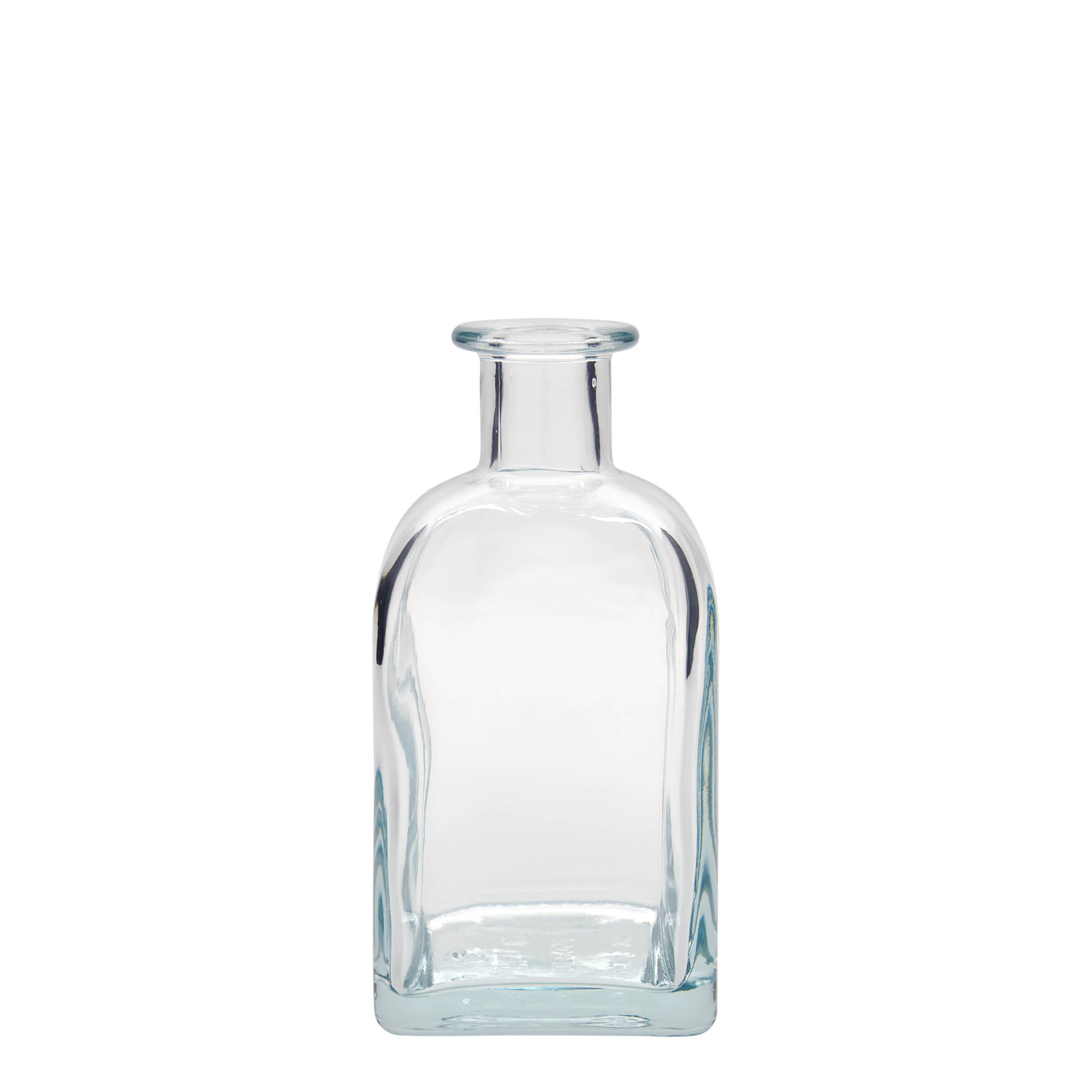 350 ml glassflaske Apotek Carré, firkantet, åpning: kork