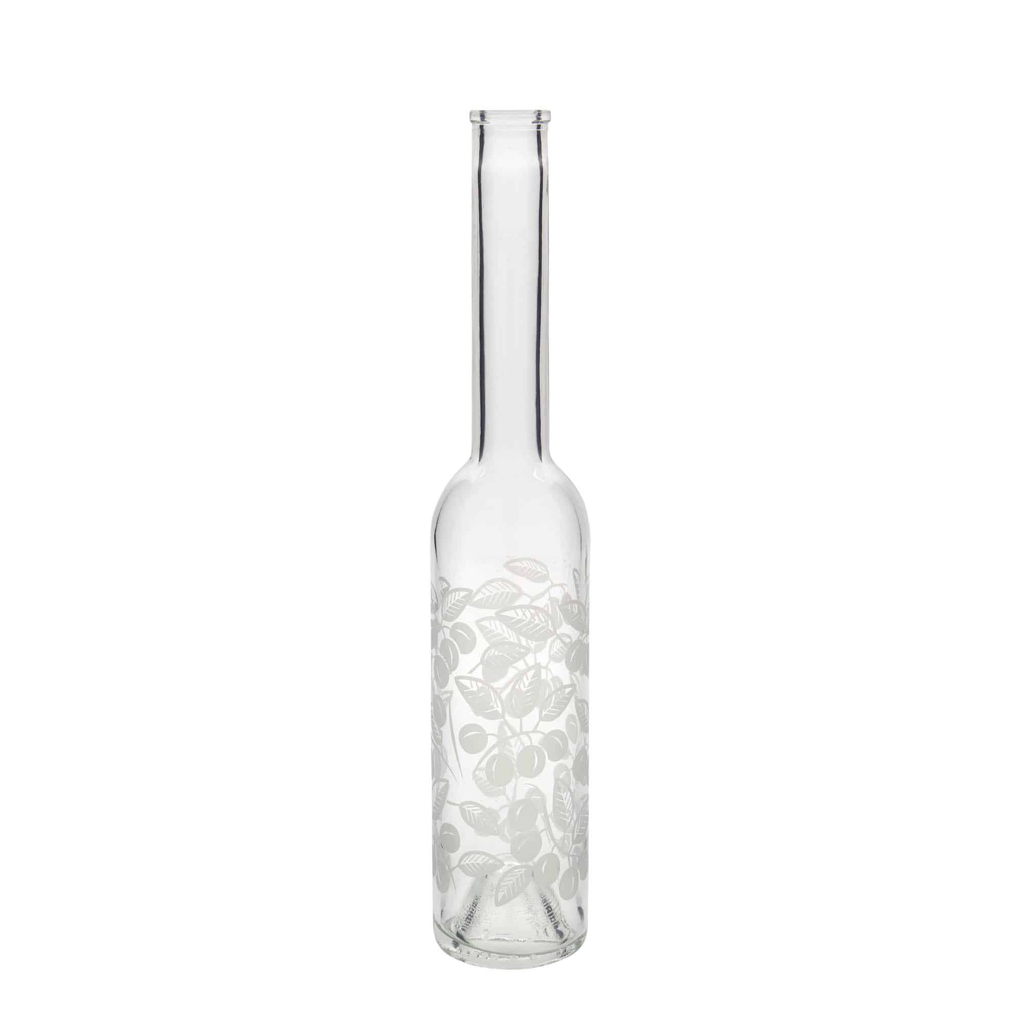 350 ml glassflaske "Opera", motiv: Aprikoser, åpning: Kork