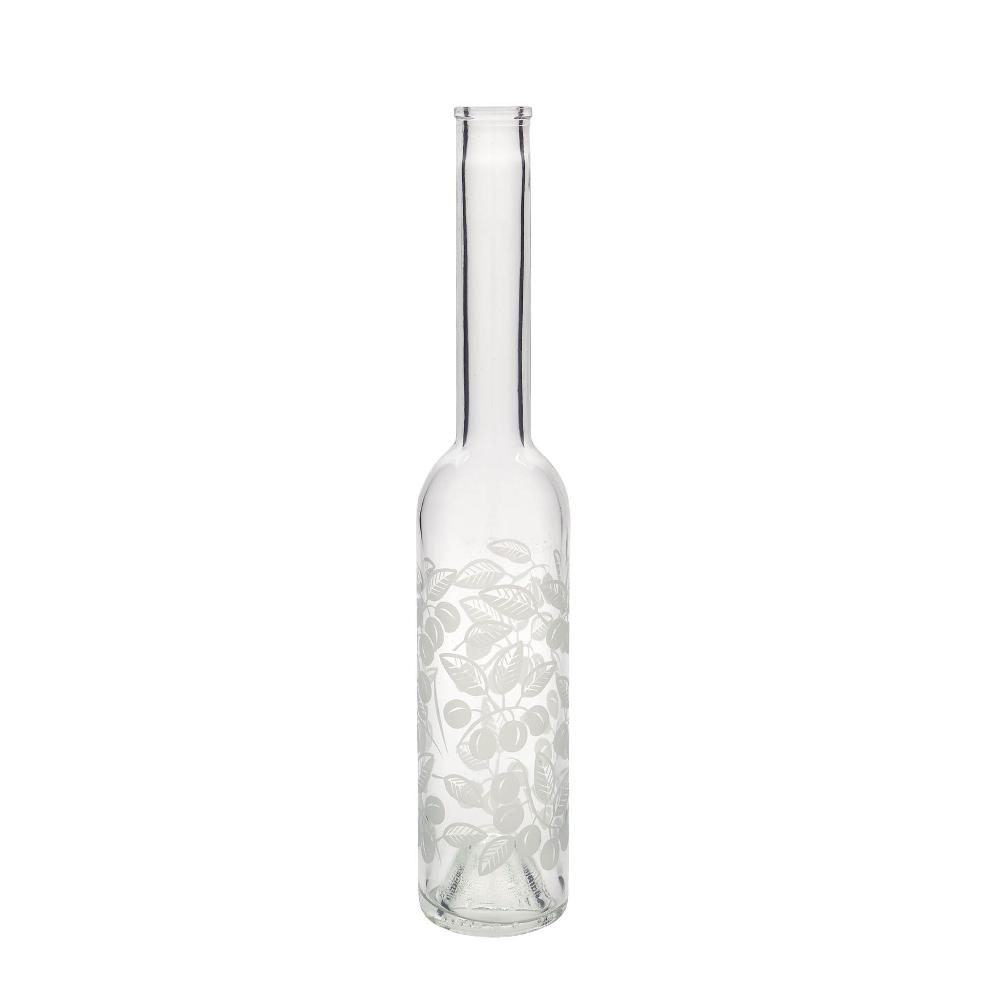 350 ml glassflaske 'Opera', motiv: Mirabeller, munnstykke: kork 350 ml glassflaske 'Opera', motiv: Mirabeller, munnstykke: kork