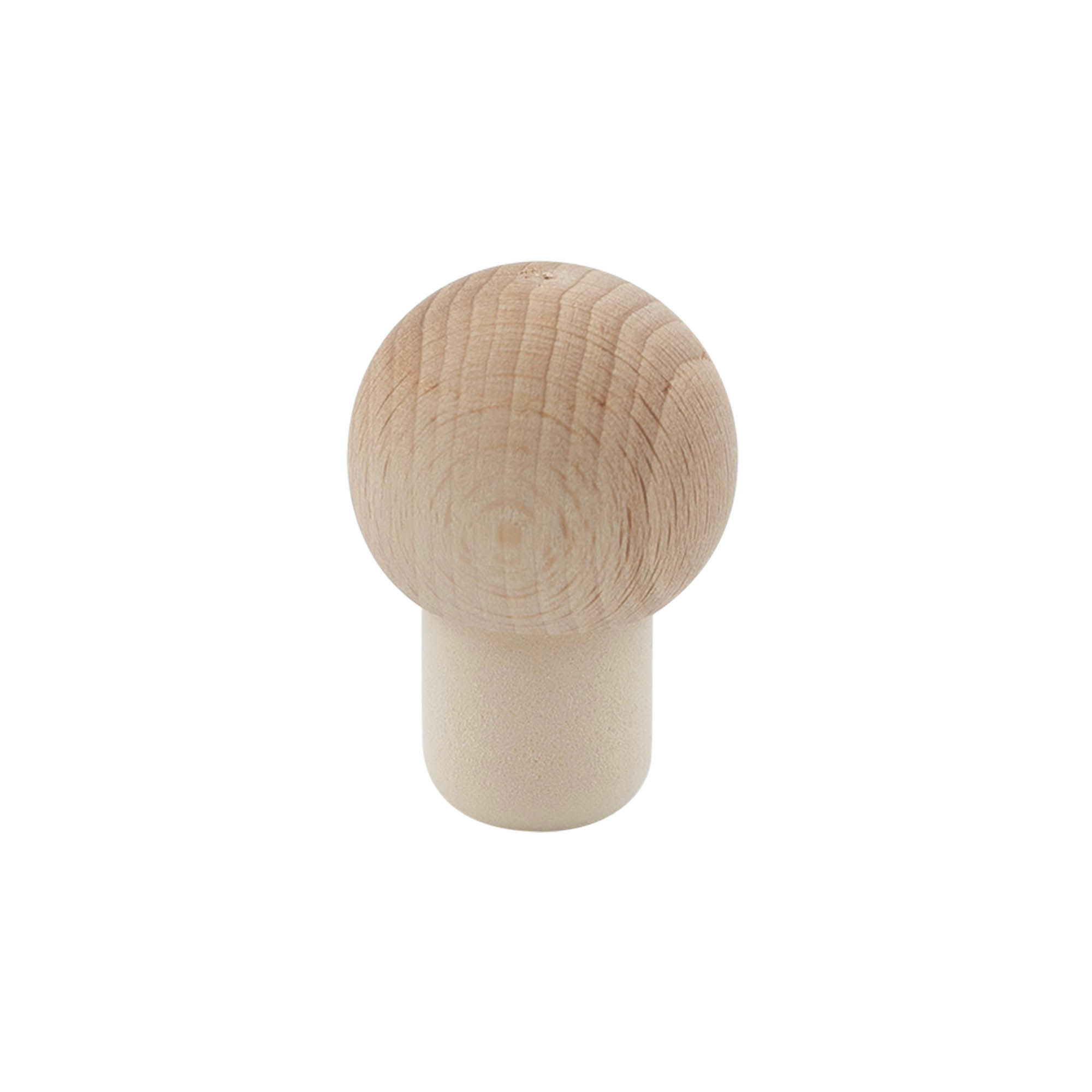 Håndtakskork 19 mm 'Kule', tre/plast, for munningsåpning: kork Håndtakskork 19 mm 'Kule', tre/plast, for munningsåpning: kork