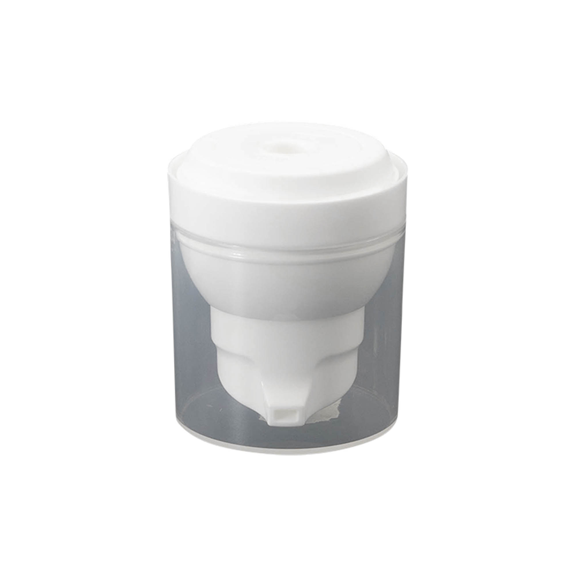 Airless dispenser pumpehode 'Mezzo', PP-plast, hvit
