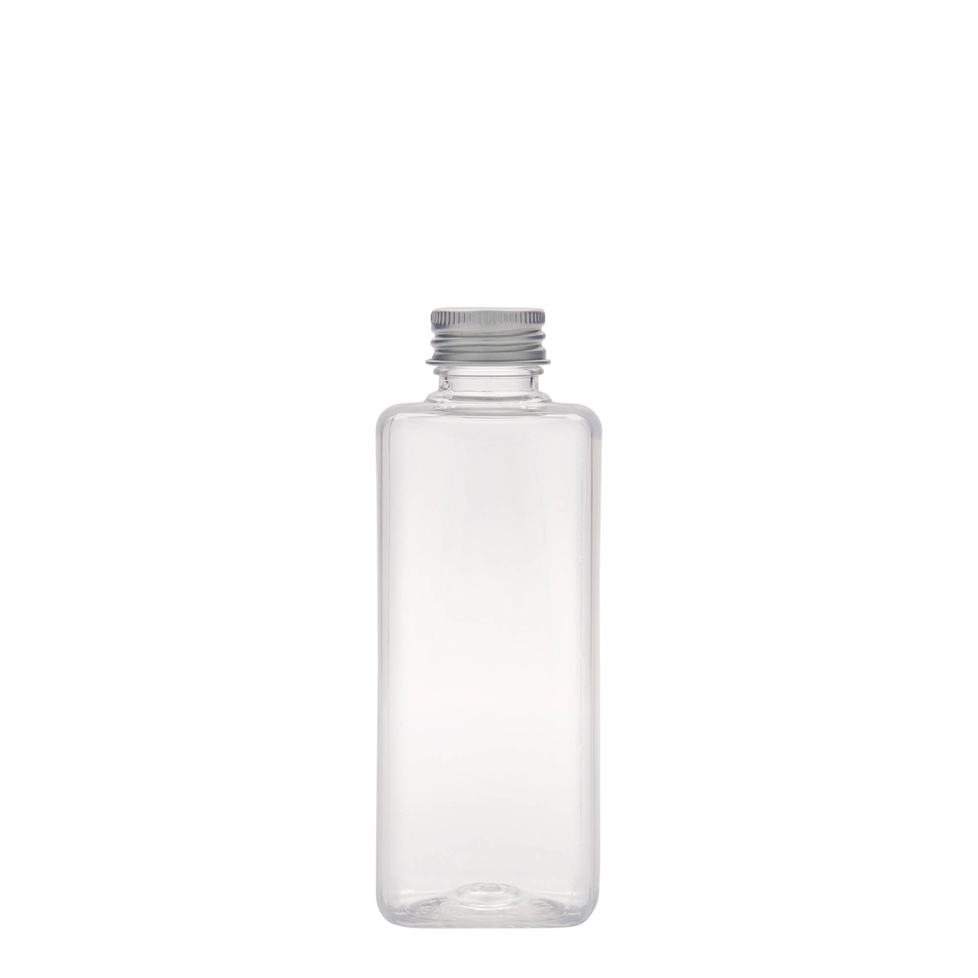 200 ml PET-flaske 'Karl', firkantet, plast, munnstykke: 24/410