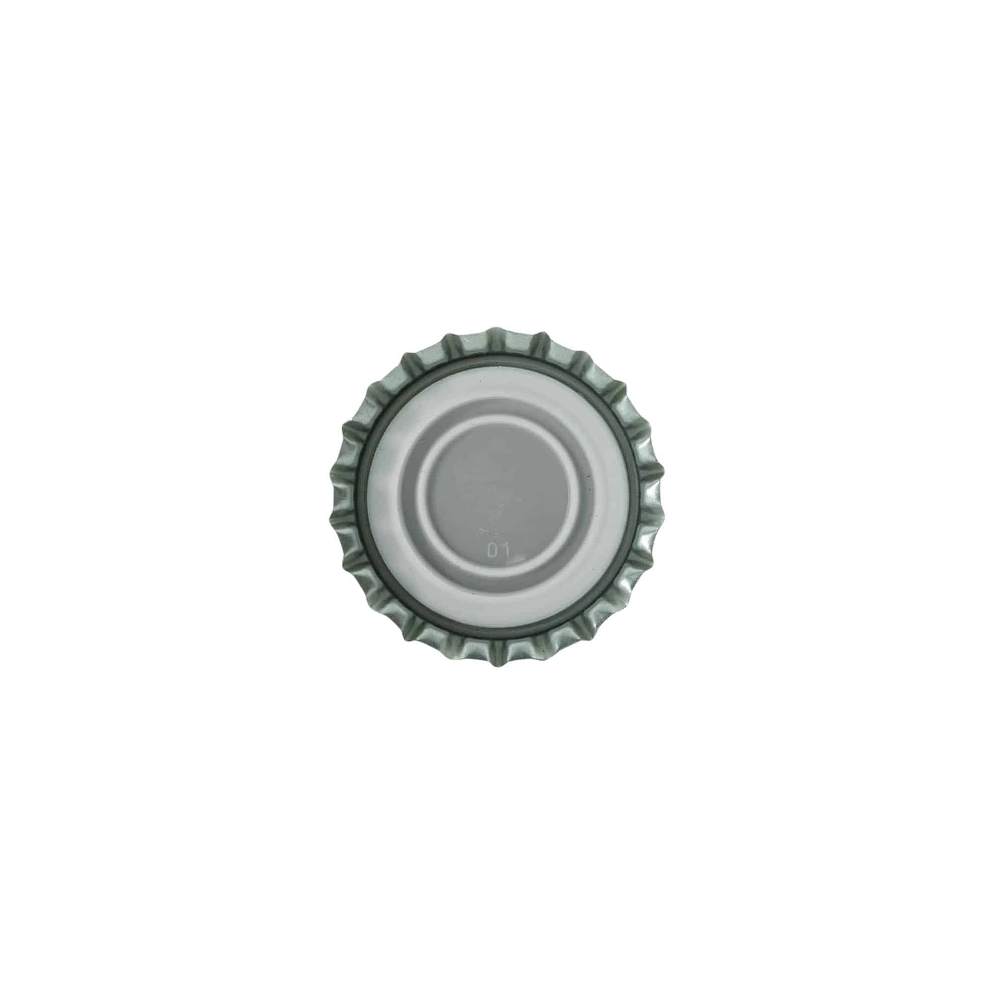 Kronlokk 29 mm, metall, svart