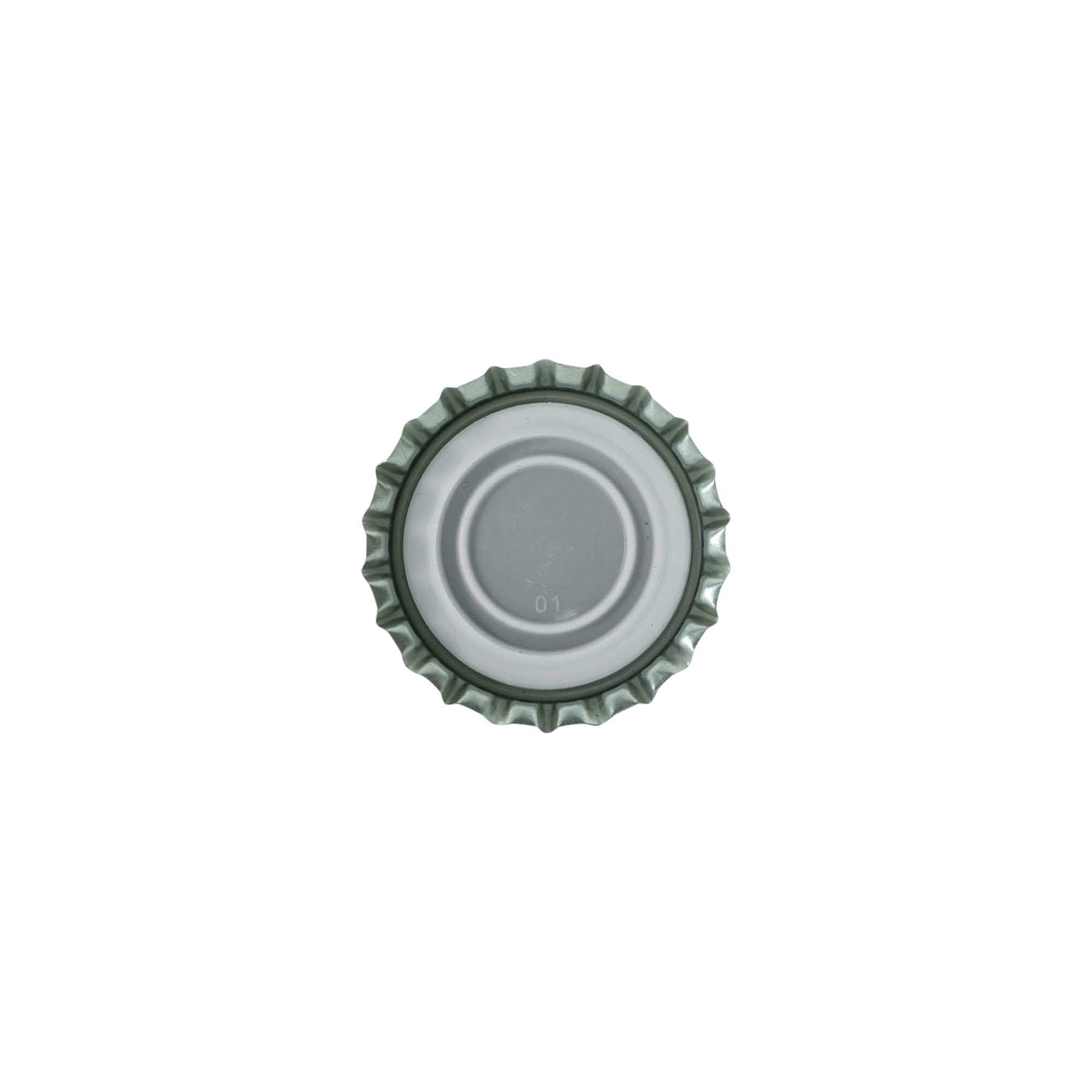 Kronkork 29 mm, metall, svart