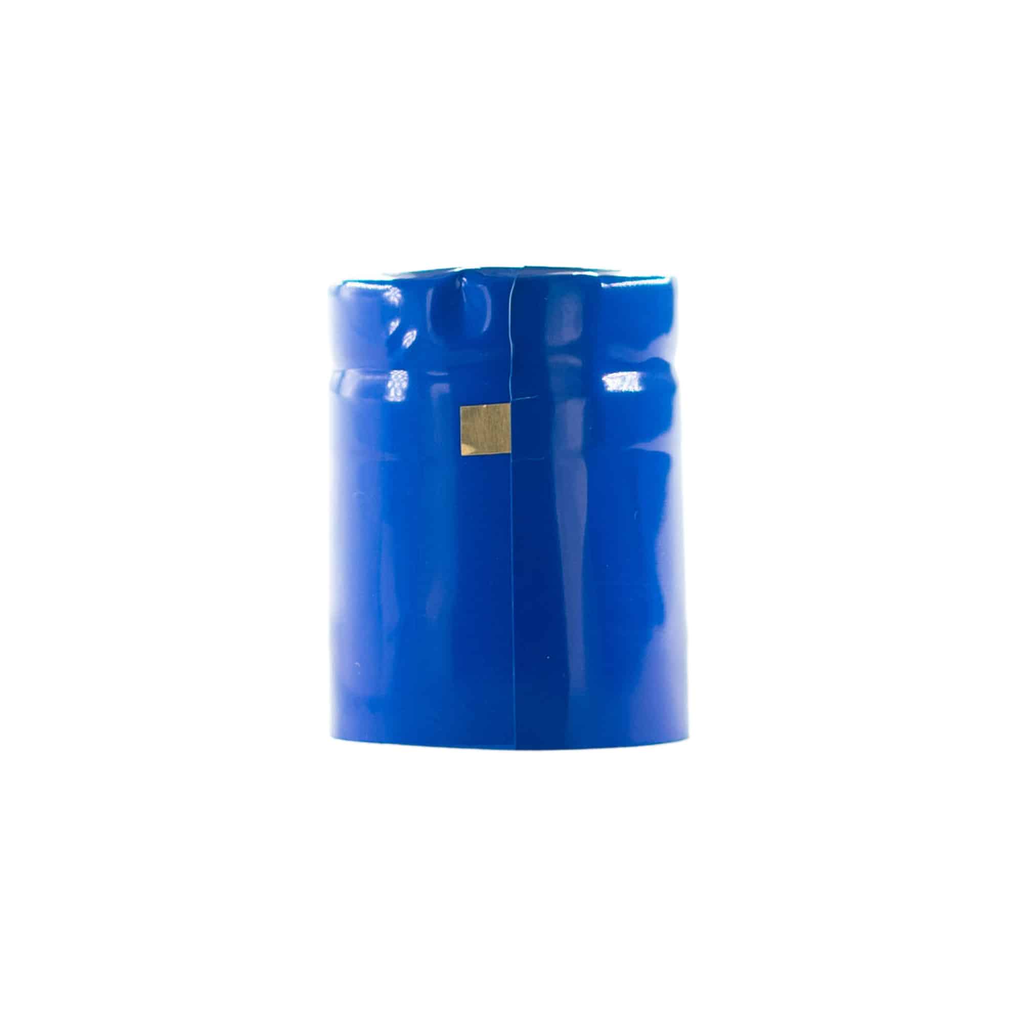 Skrumpelokk 32x41, PVC-plast, blå