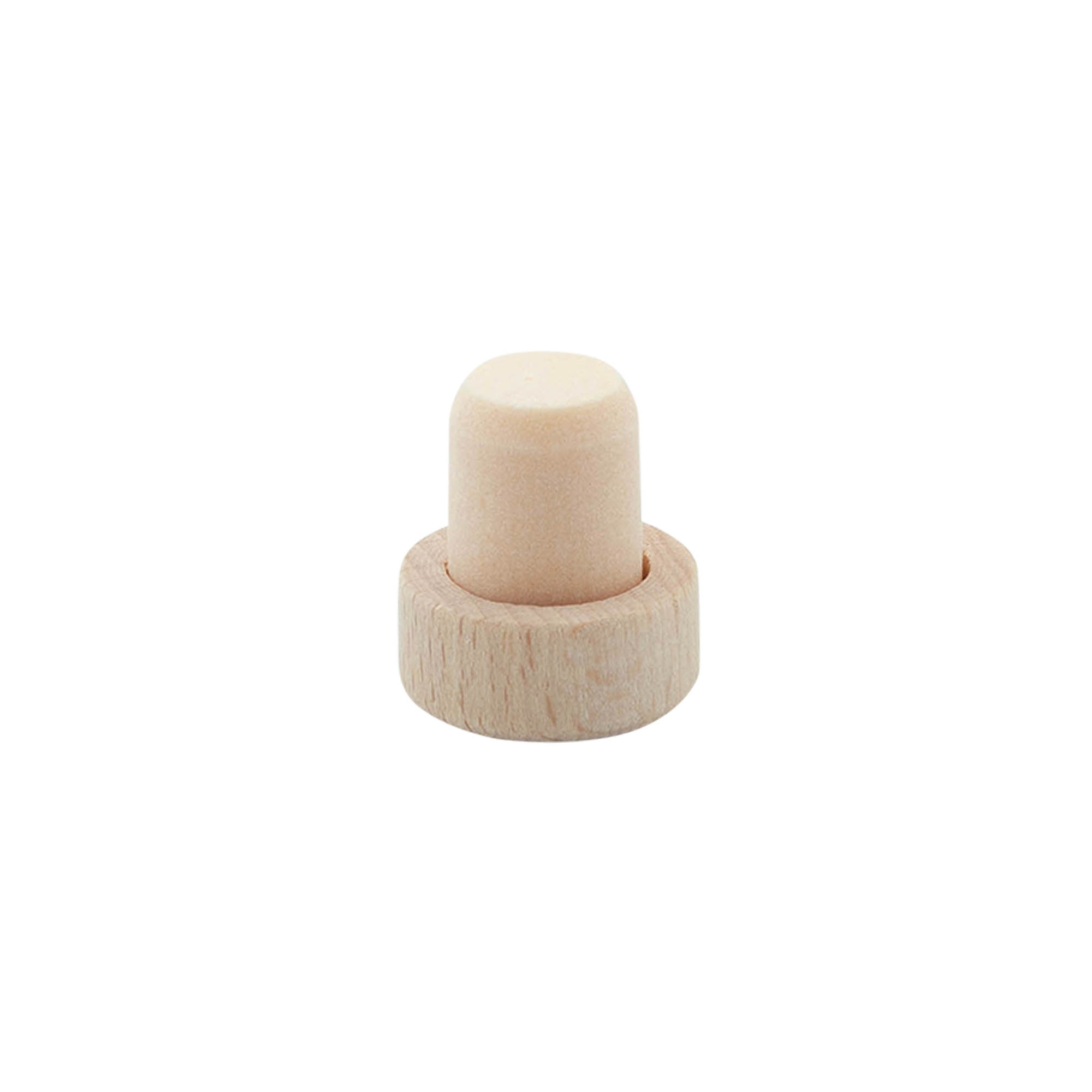 Håndtappingskork 14 mm, tre/plast, for munningsåpning: kork