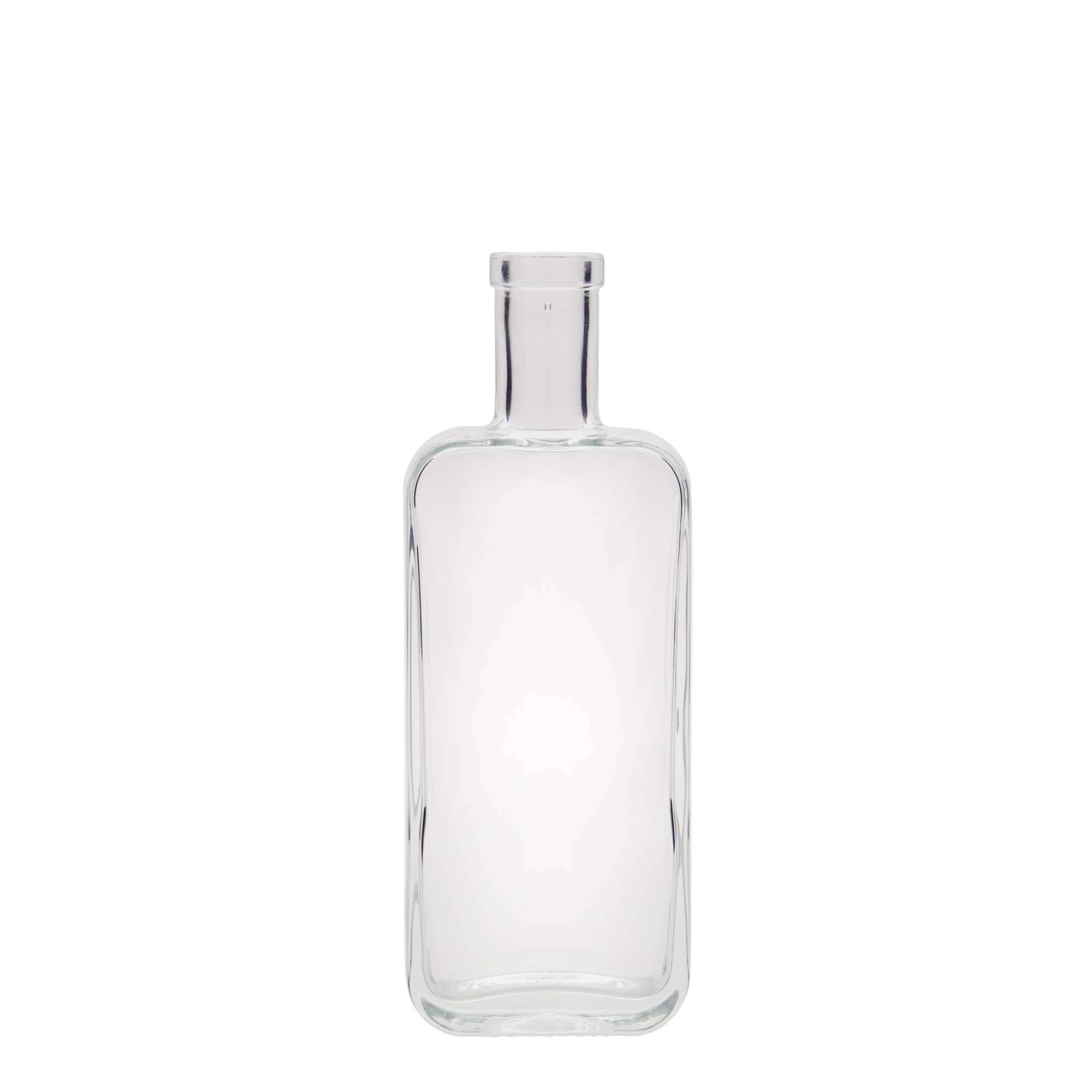 200 ml glassflaske "Nice", firkantet, åpning: Kork
