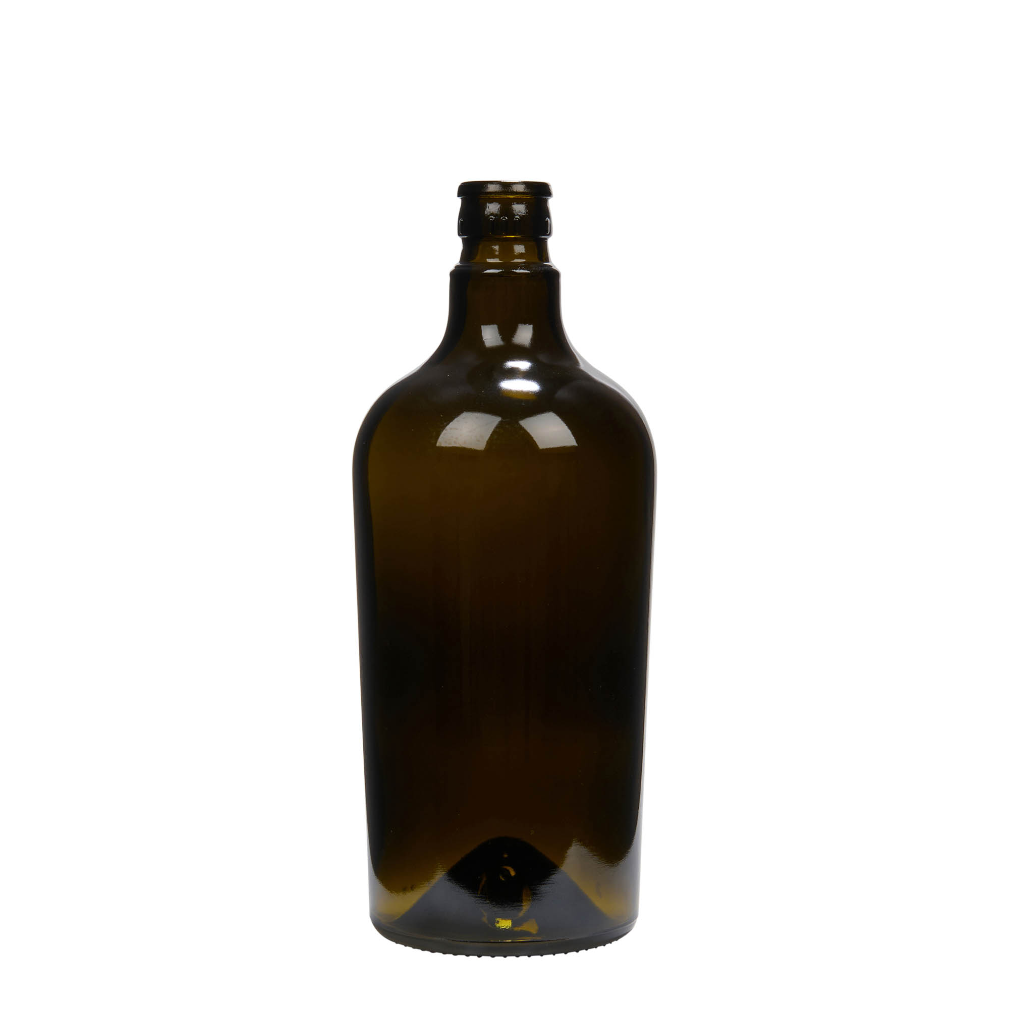 750 ml eddik-/oljeflaske 'Oleum', glass, antikkgrønn, åpning: DOP