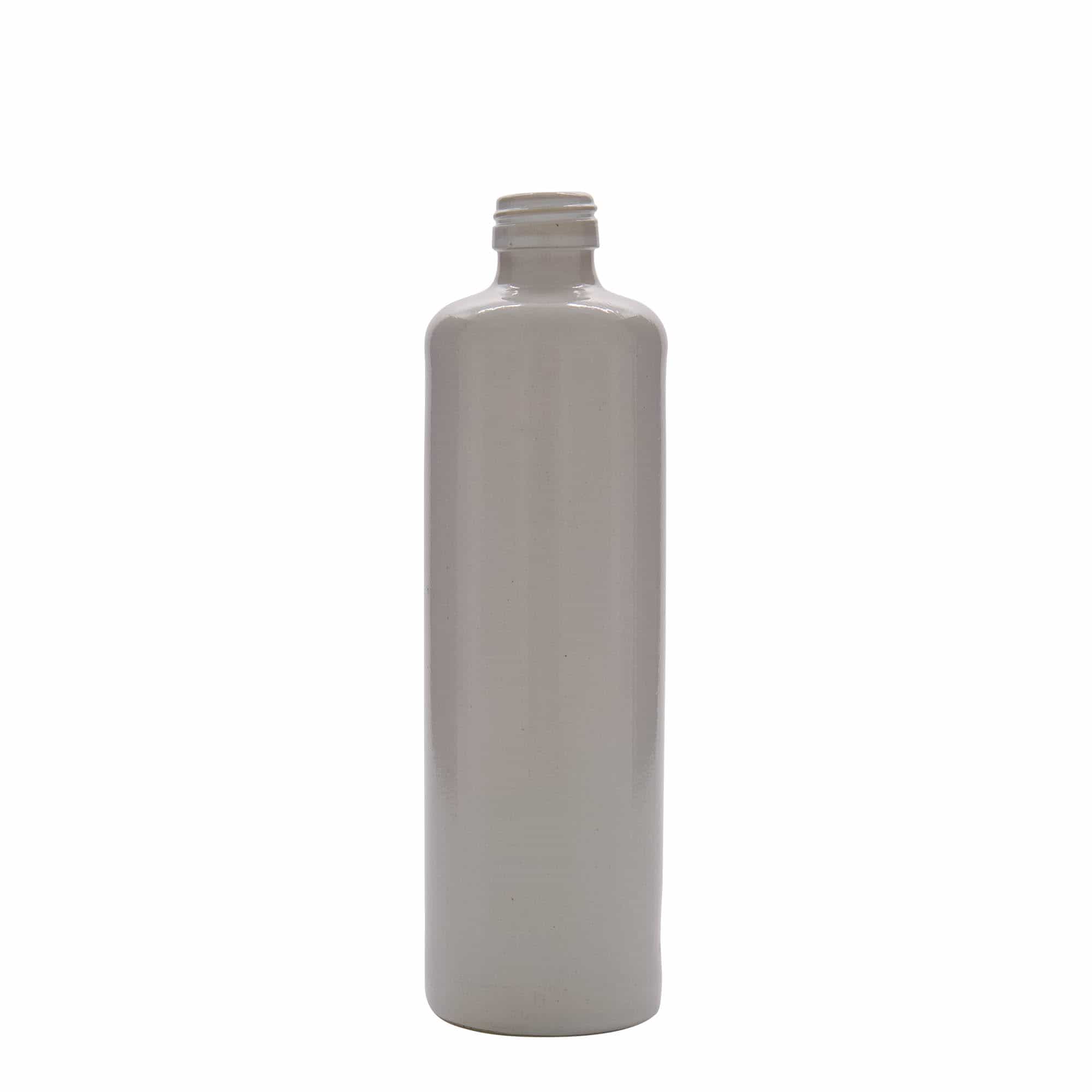 500 ml leirkrus, steintøy, hvit, åpning: PP 31,5