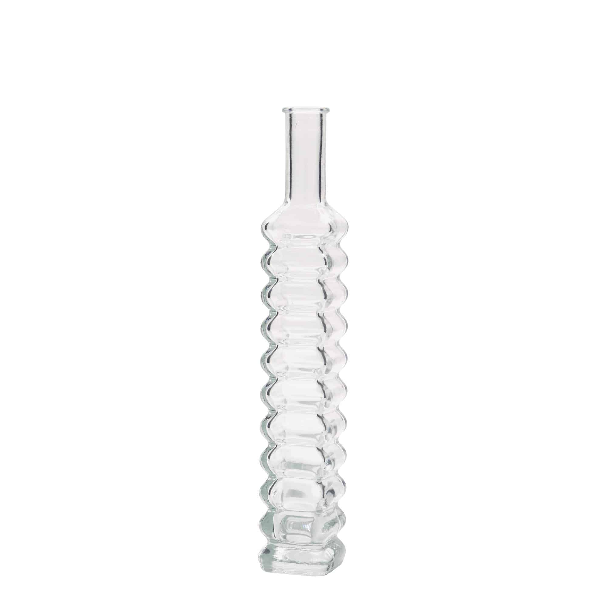 100 ml glassflaske "Roma", kvadratisk, åpning: Kork