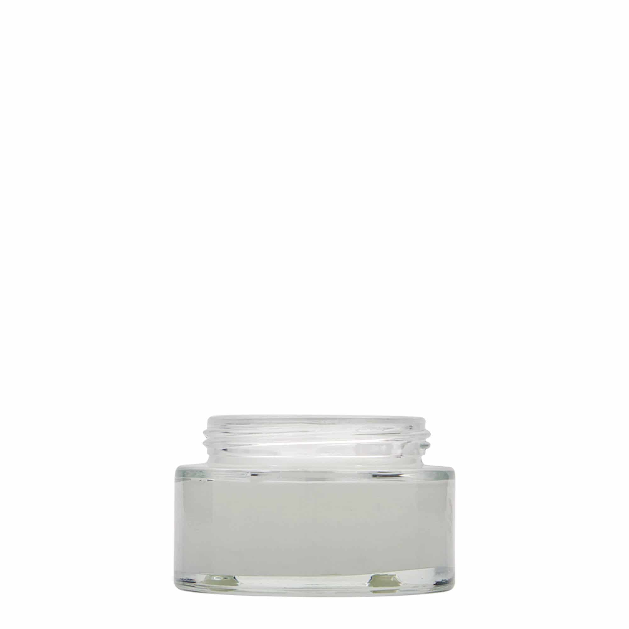 50 ml krukke "Clear Edition", glass, åpning: Skrulokk