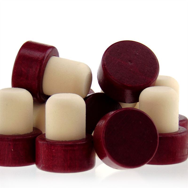 Gripekork 19 mm, tre, bordeauxrød, for åpning: Kork