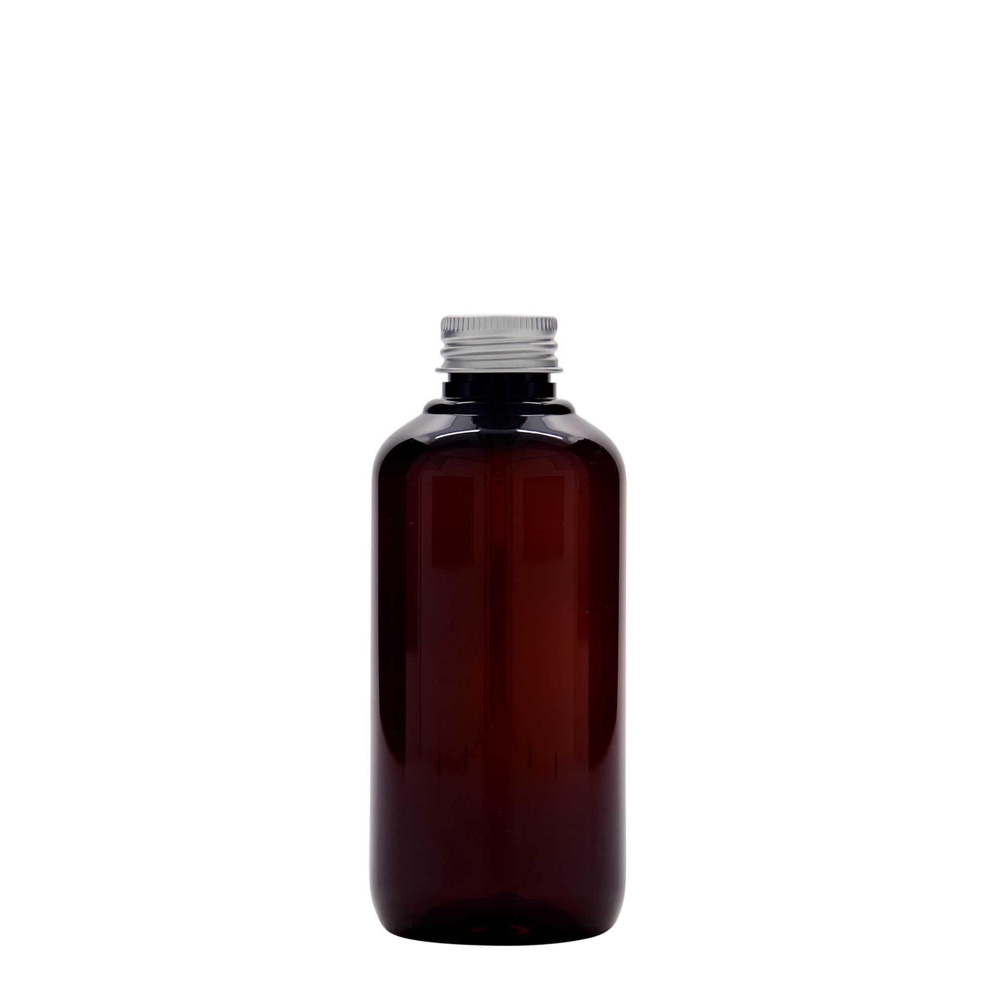 200 ml resirkuleringsplastflaske "Victor"s Best", PCR, brun, åpning: GPI 24/410