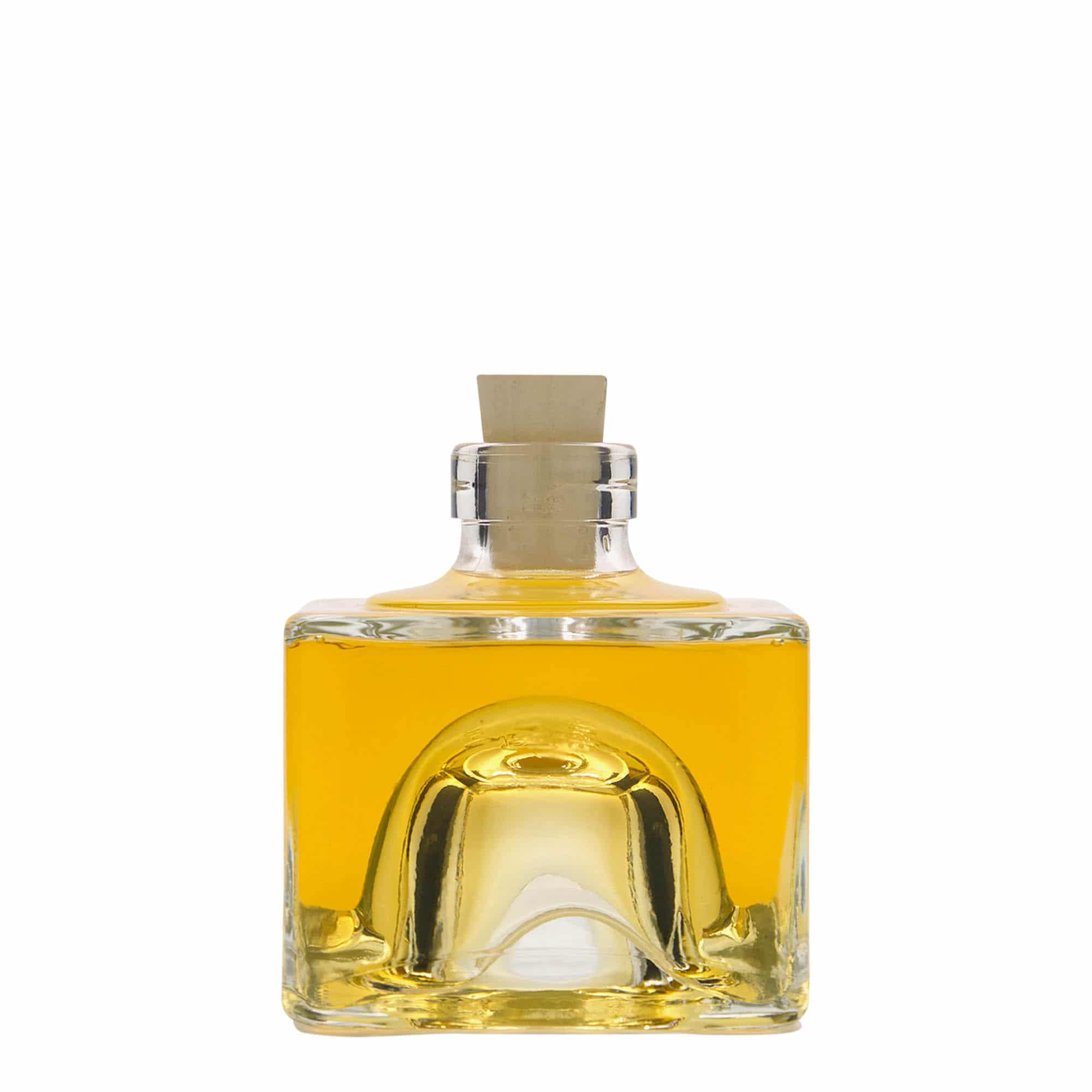 200 ml glassflaske "Cocolores", kvadratisk, åpning: Kork