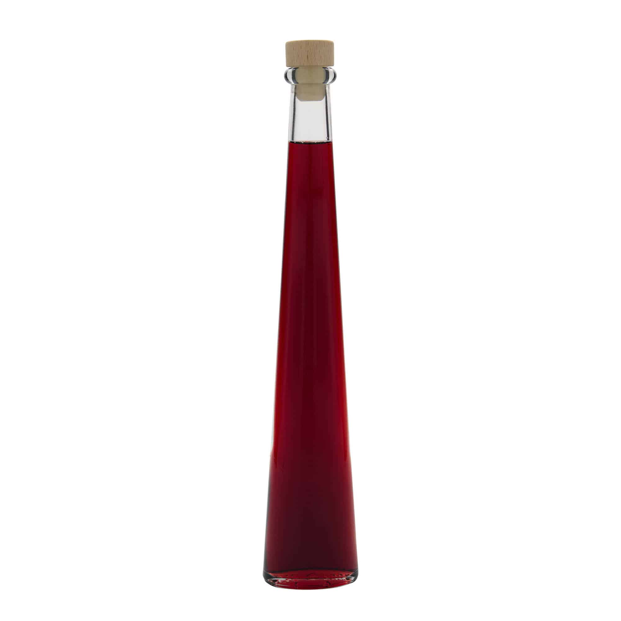 200 ml glassflaske "Dama Ovale", oval, åpning: Kork