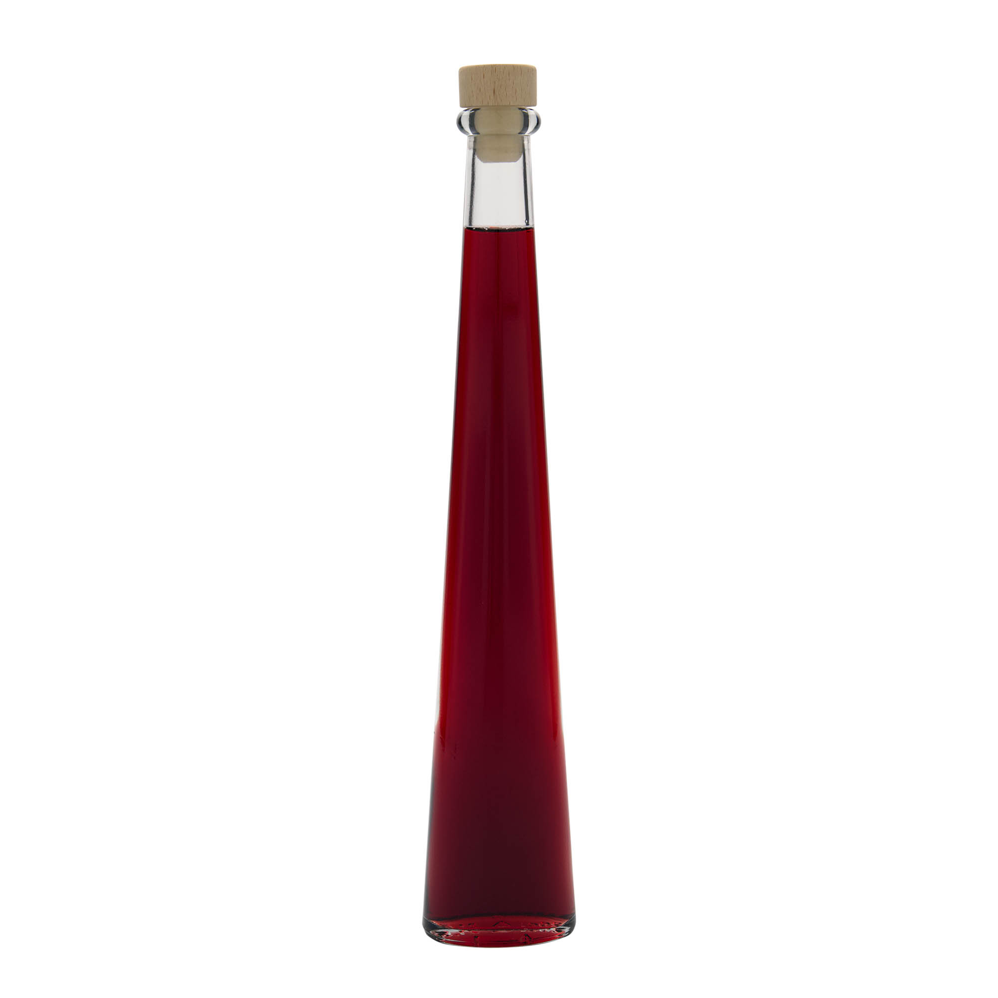200 ml glassflaske 'Dama Ovale', oval, åpning: kork