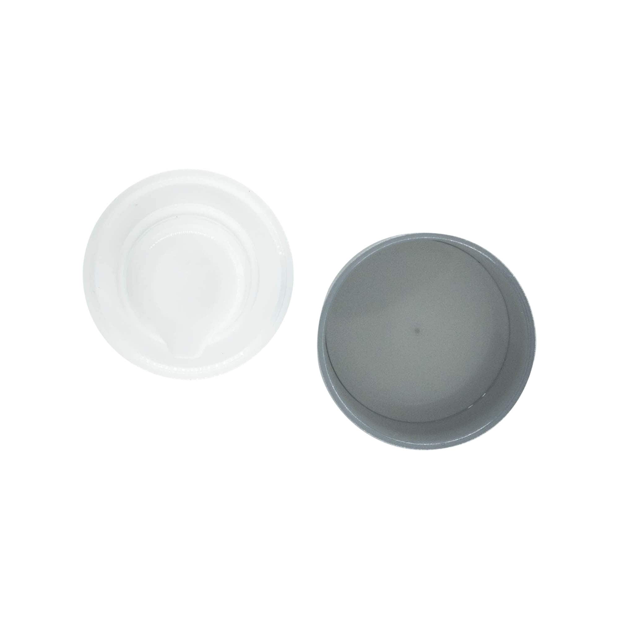 Airless dispenser pumpehode 'Micro', PP-plast, sølv