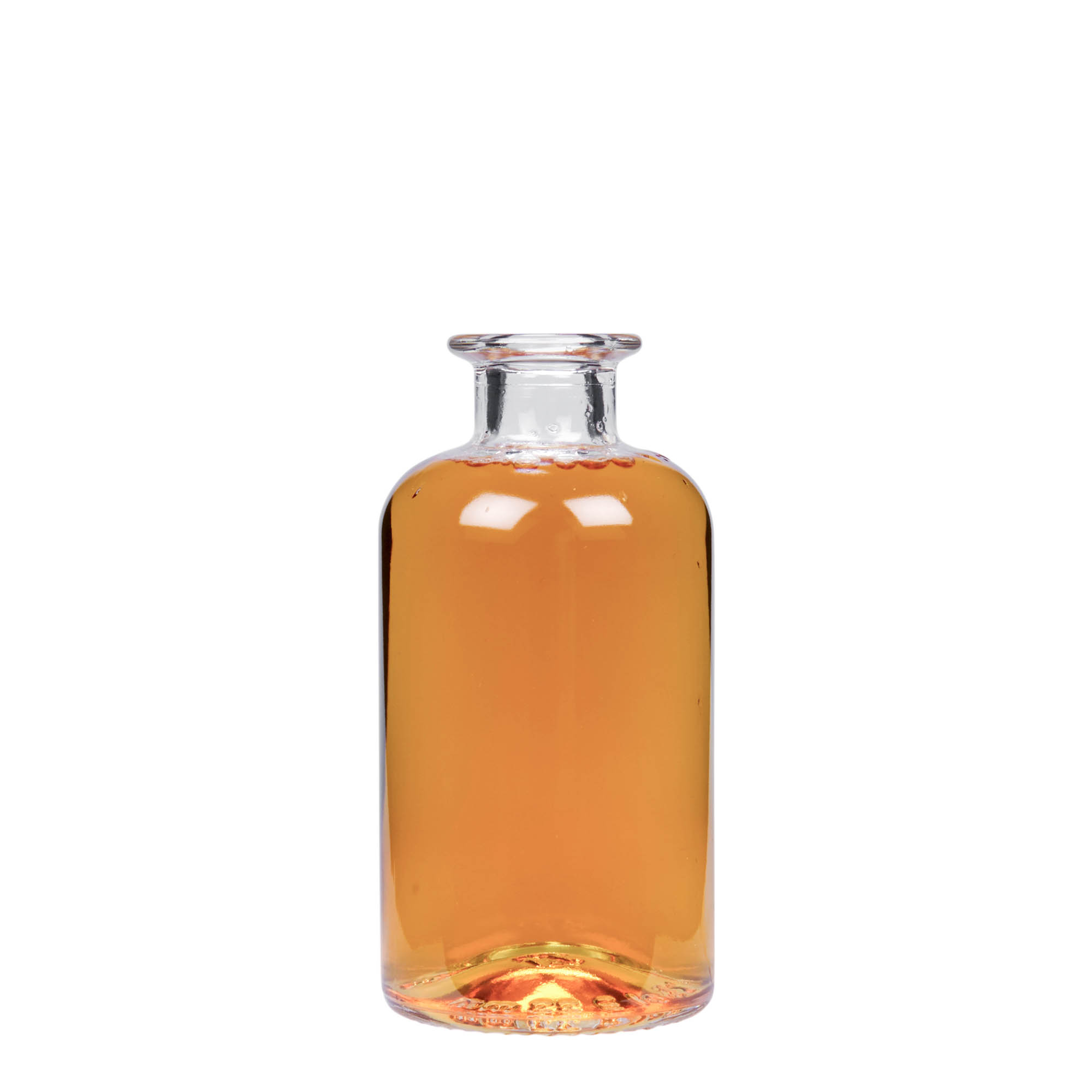 250 ml glassflaske apotek, åpning: kork