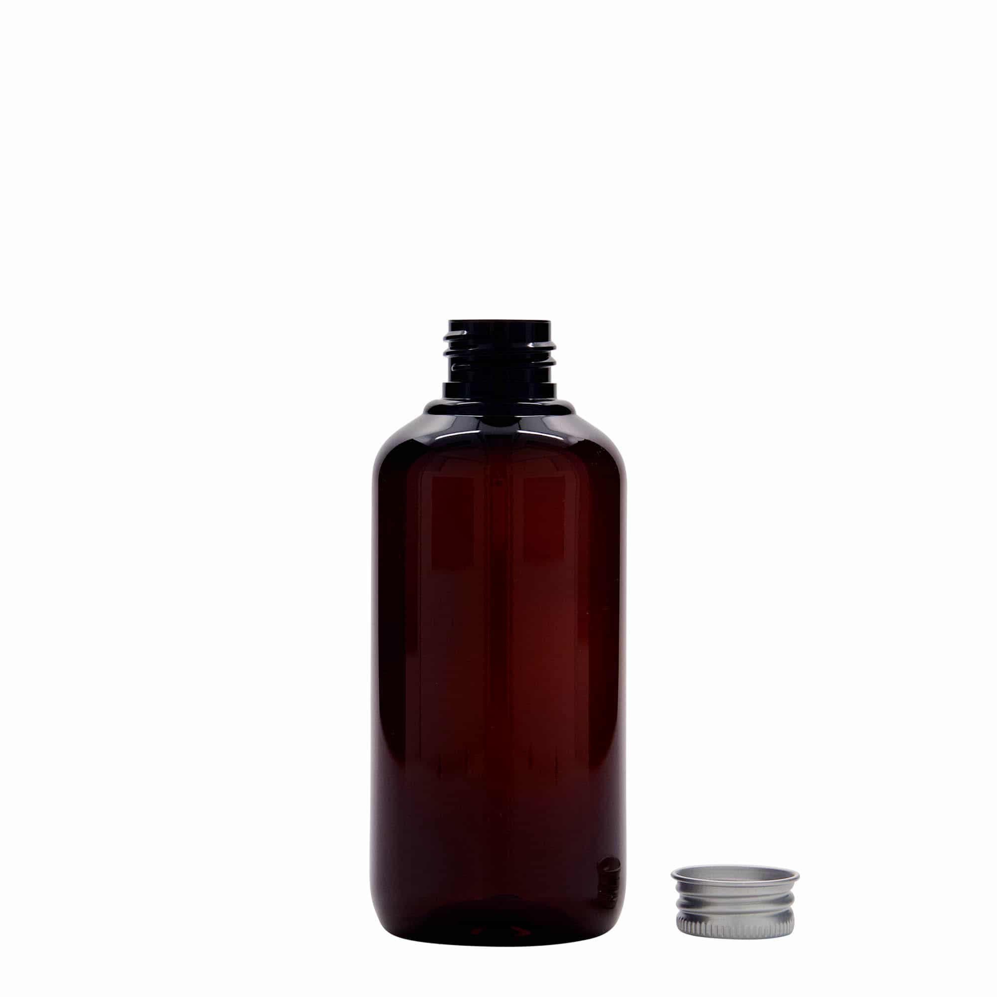 200 ml resirkuleringsplastflaske "Victor"s Best", PCR, brun, åpning: 24/410