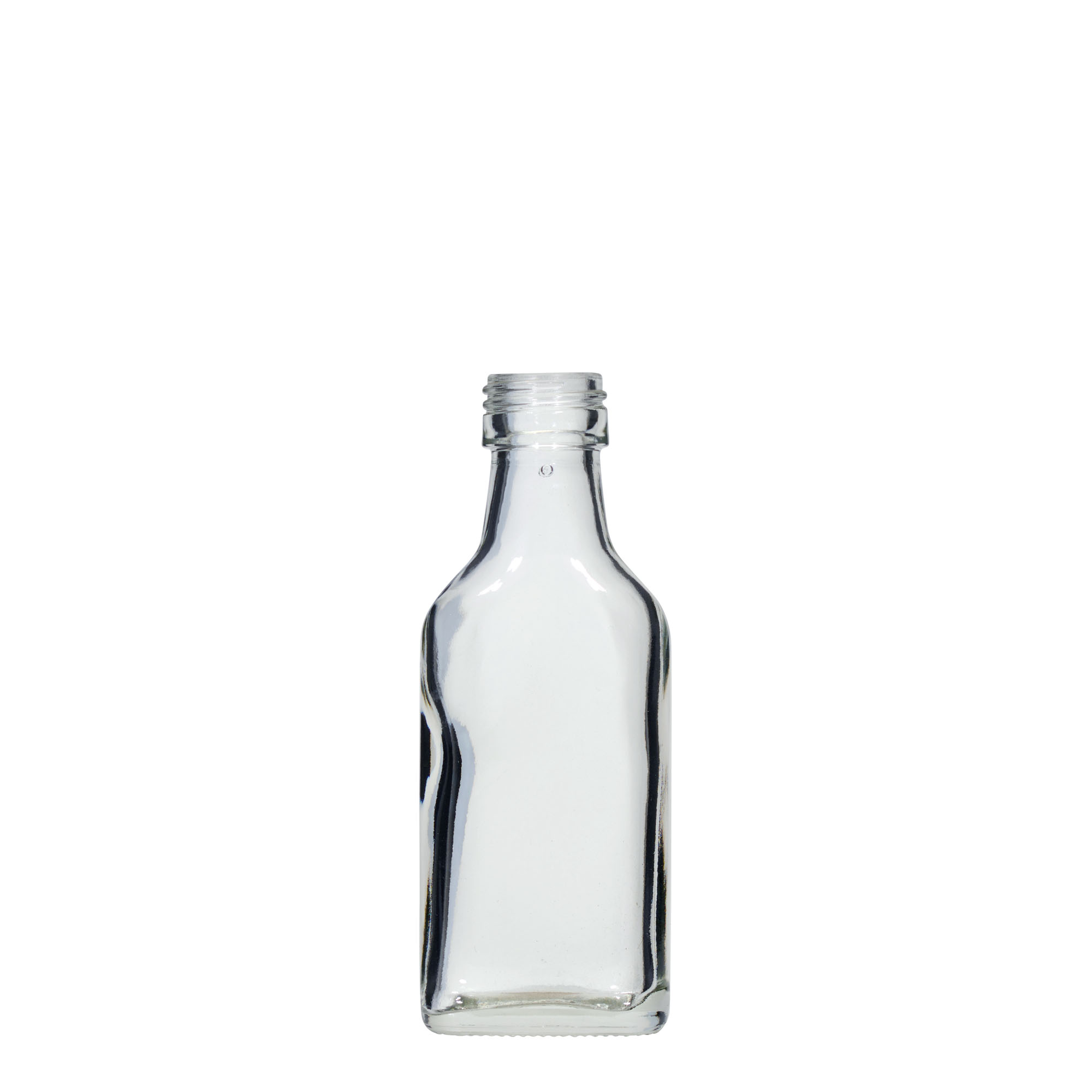 40 ml lommeflaske, rektangulær, åpning: PP 22 40 ml lommeflaske, rektangulær, åpning: PP 22