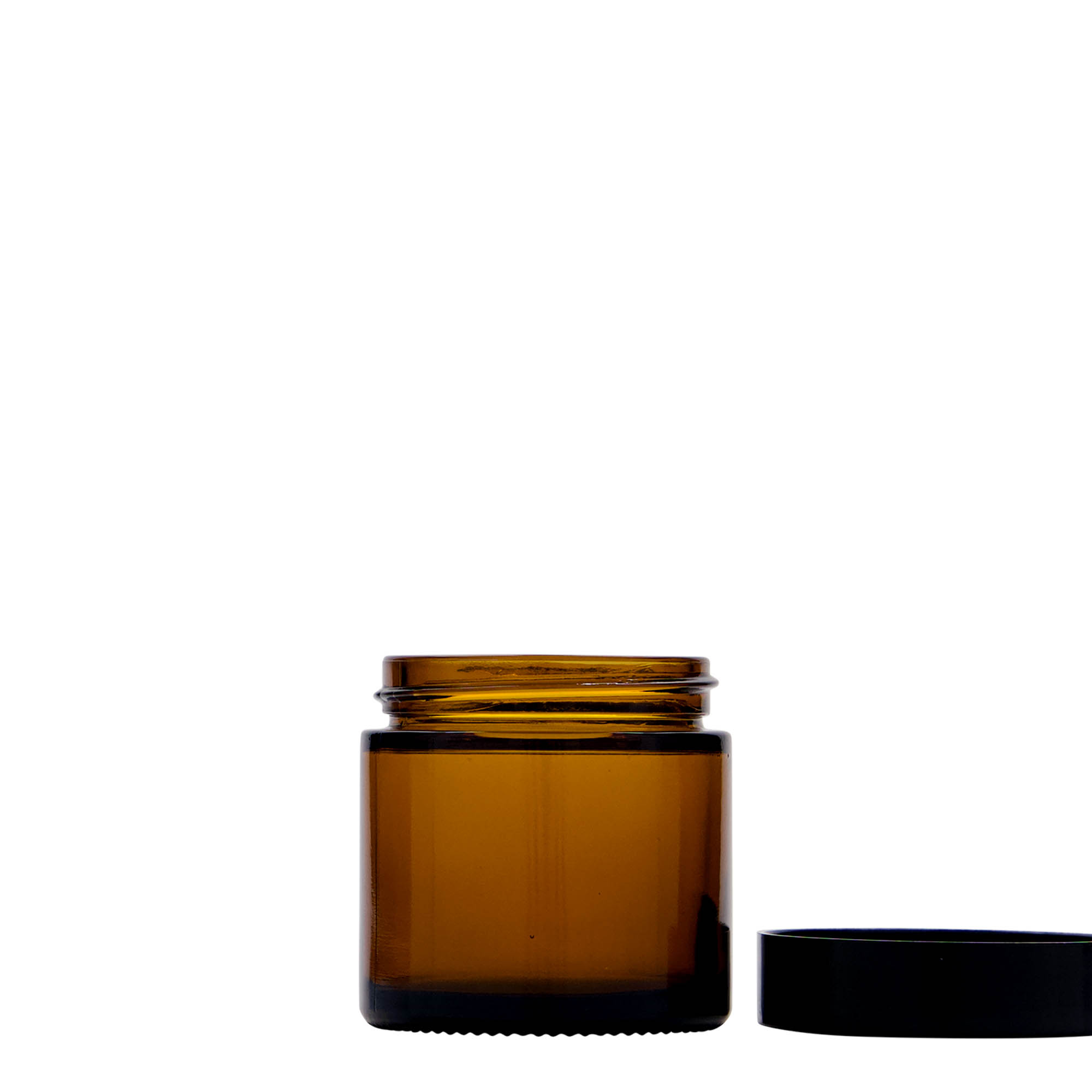 60 ml krukke 'Brown Line', glass, brun, åpning: skrukork 60 ml krukke 'Brown Line', glass, brun, åpning: skrukork