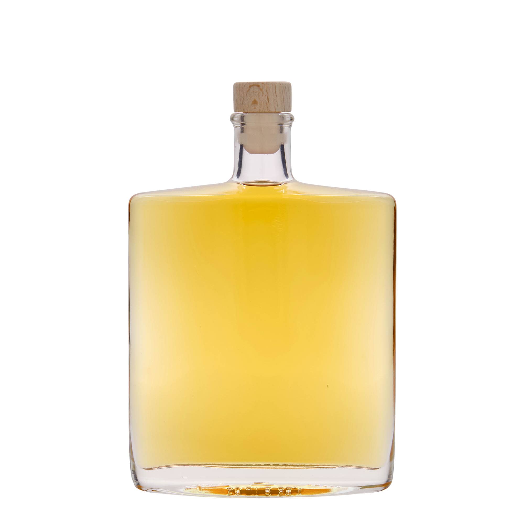 500 ml glassflaske "Zorbas", oval, åpning: Kork