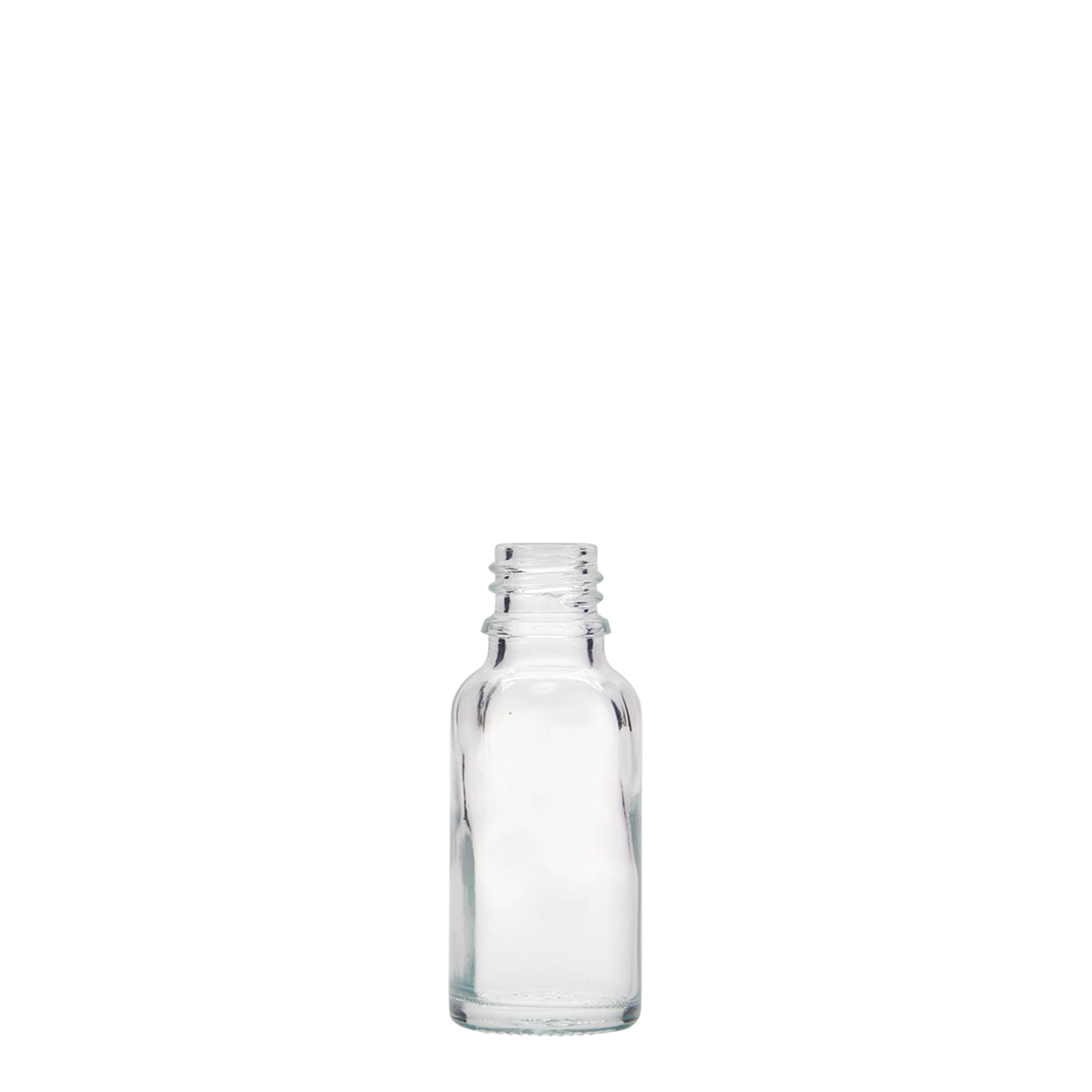 20 ml medisinsk flaske, glass, åpning: DIN 18 20 ml medisinsk flaske, glass, åpning: DIN 18