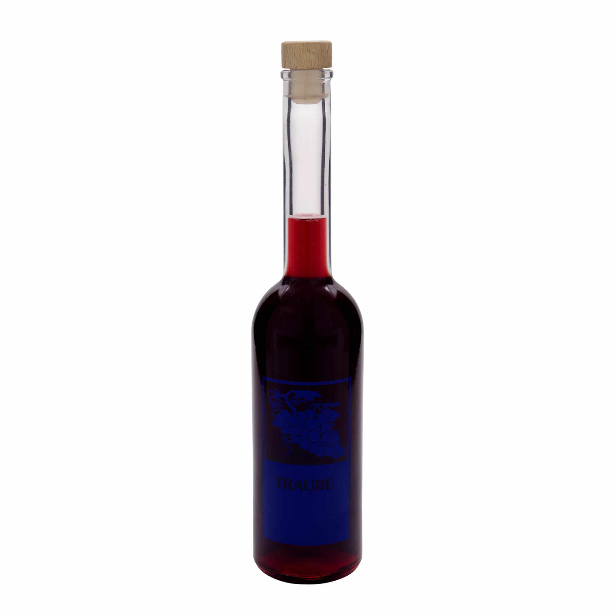 500 ml glassflaske "Opera", motiv: Drue, åpning: Kork