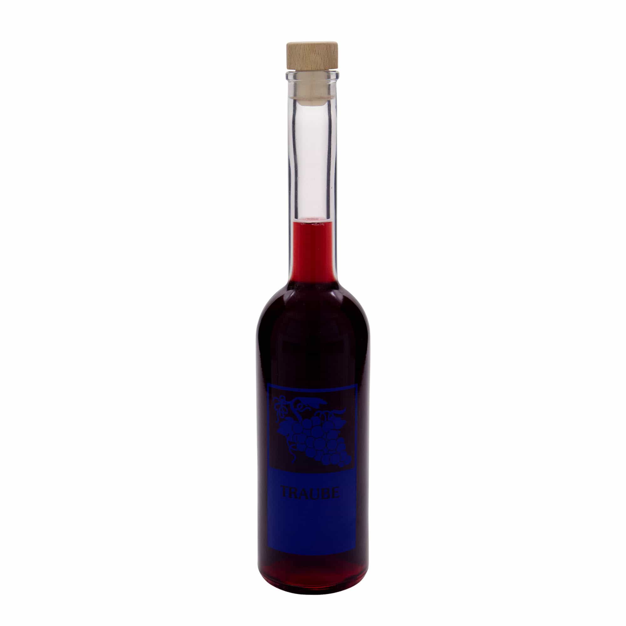 500 ml glassflaske 'Opera', motiv: drue, åpning: kork