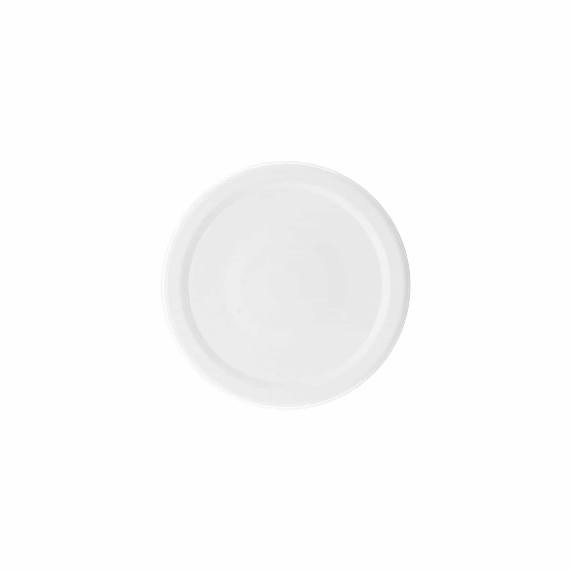 Deep-Twist-Off-lokk, hvit blikkplate, hvit, for åpning: Deep-TO 66