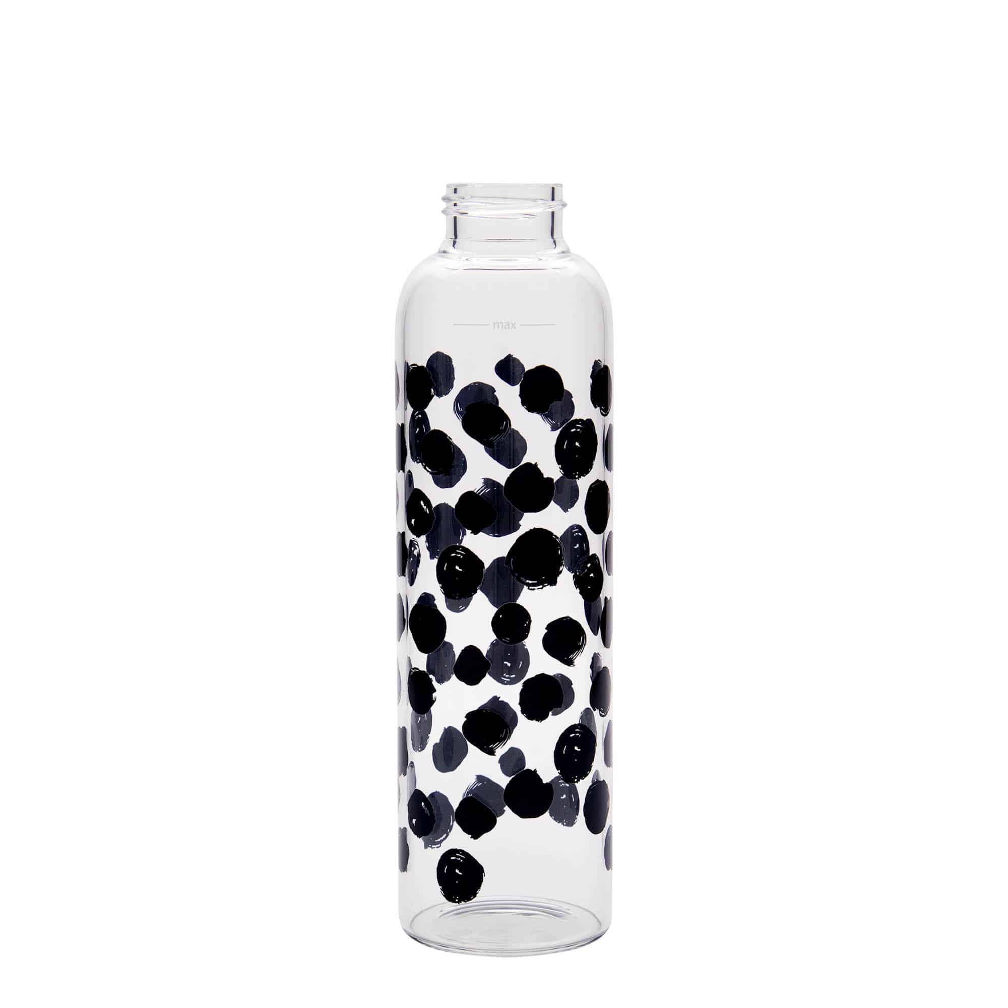 500 ml drikkeflaske "Perseus", motiv: Svarte punkter, åpning: Skrulokk