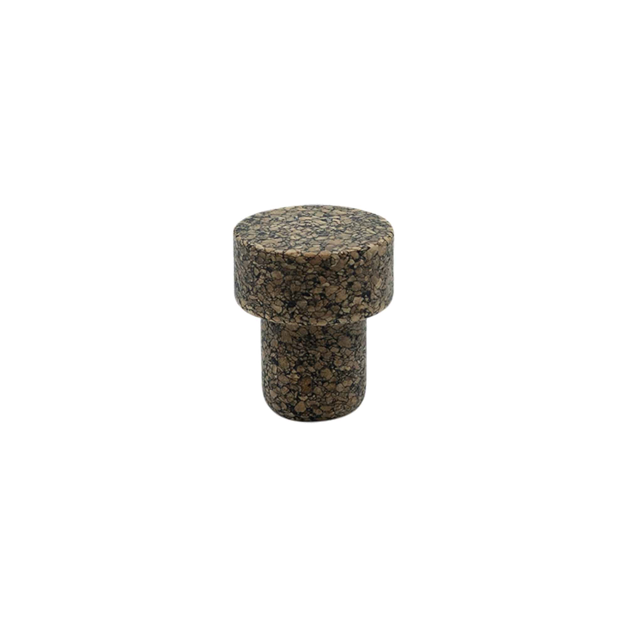 Gripekork 'Sharp' 19,5 mm, Corkcoal, for åpning: Kork