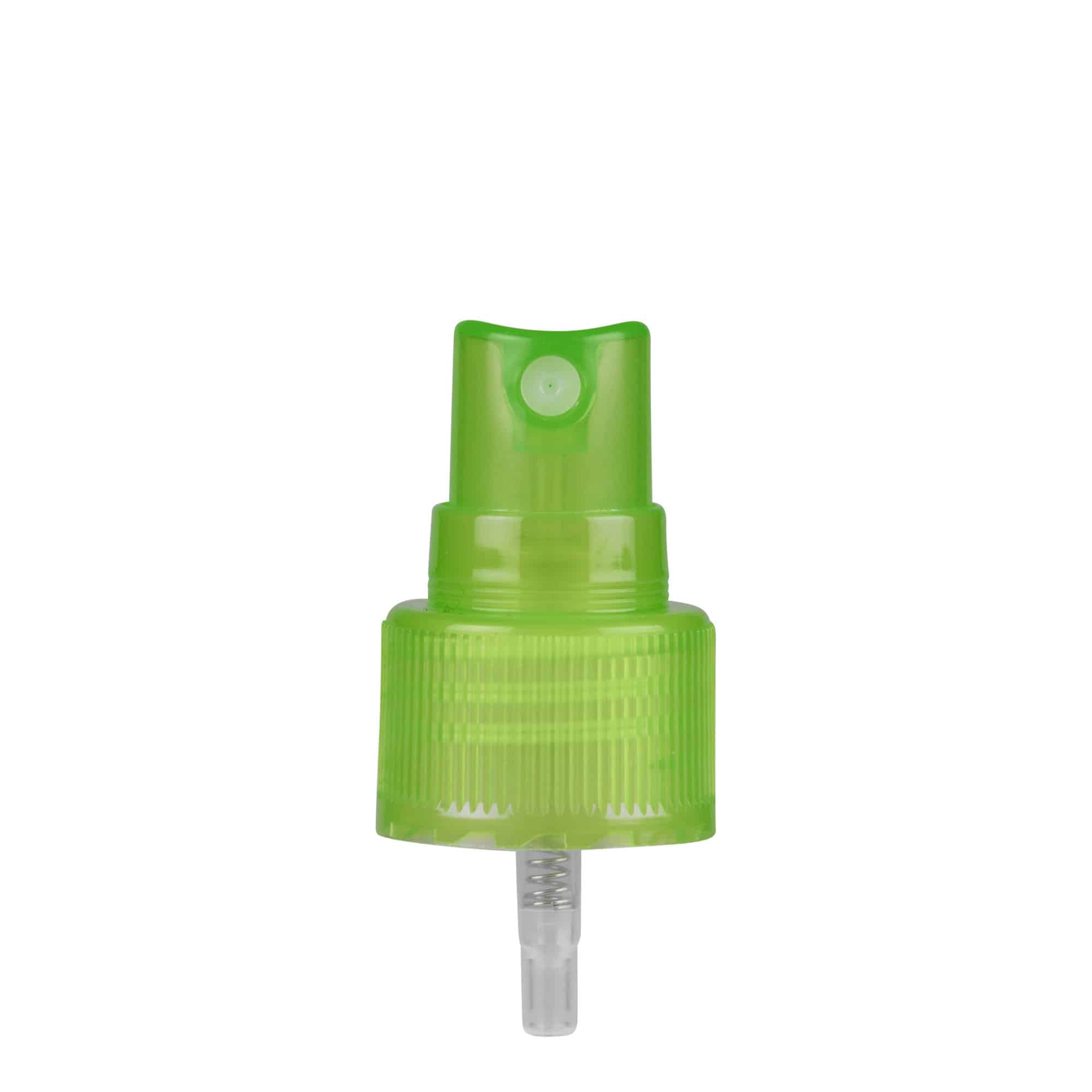 Skrukork sprayforstøver, PP-plast, grønn, for åpning: 24/410