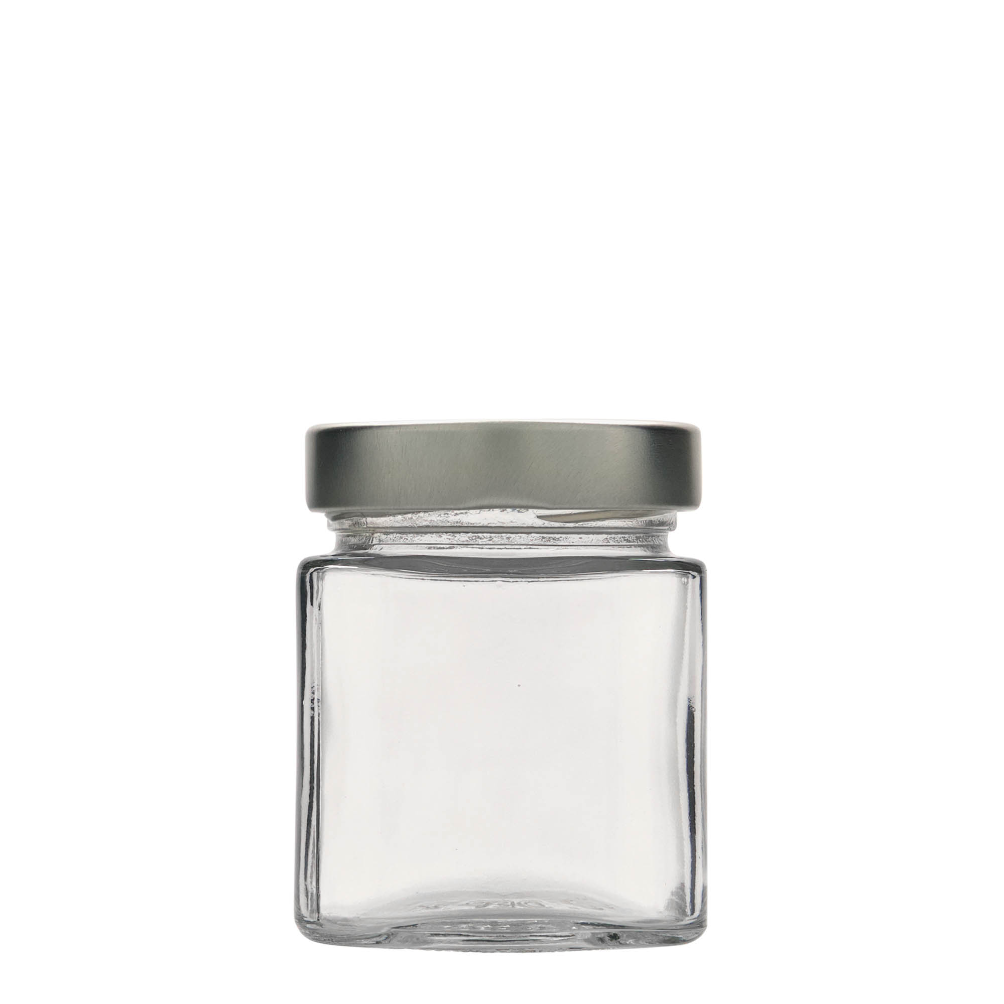 212 ml firkantet glass 'Ikarus', åpning: Deep-Twist-Off (DTO 63)