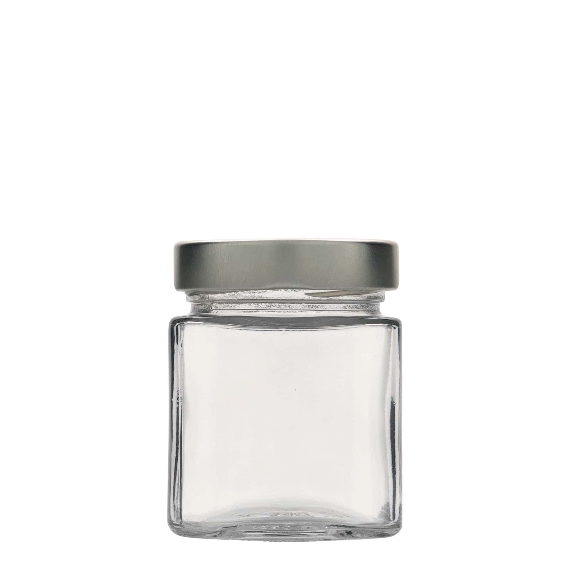 212 ml firkantet glass 'Ikarus', åpning: Deep-Twist-Off (DTO 63)