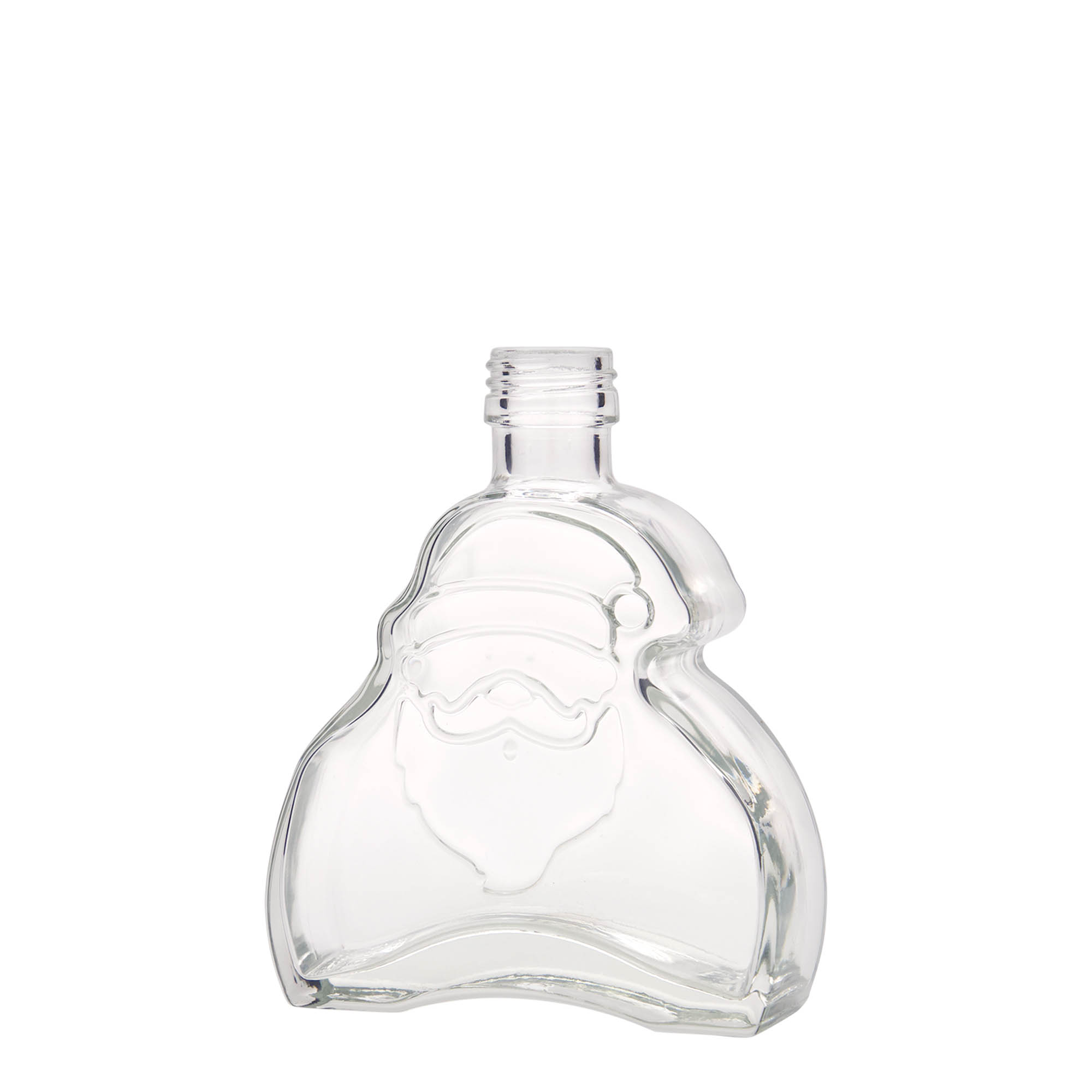 200 ml glassflaske 'Julenissen', åpning: PP 28