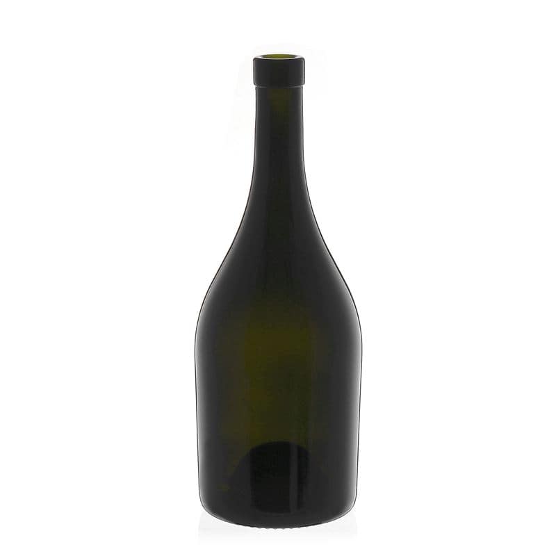 750 ml vinflaske "Exclusive", antikkgrønn, åpning: Kork
