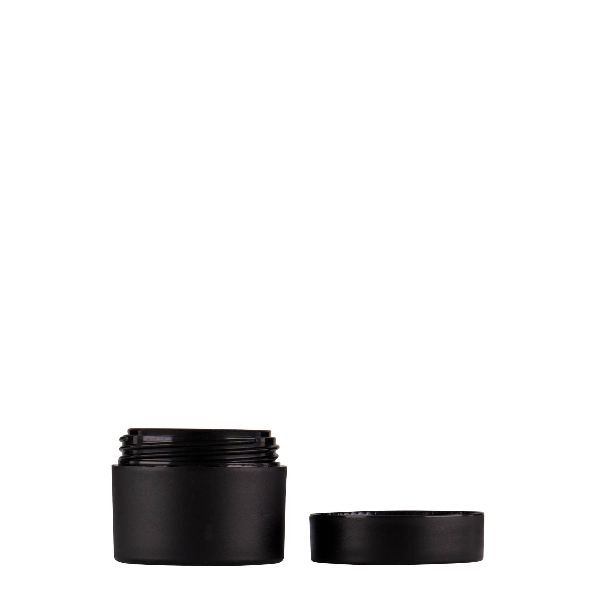 5 ml plastboks 'Antonella', PP, svart, åpning: skrukork