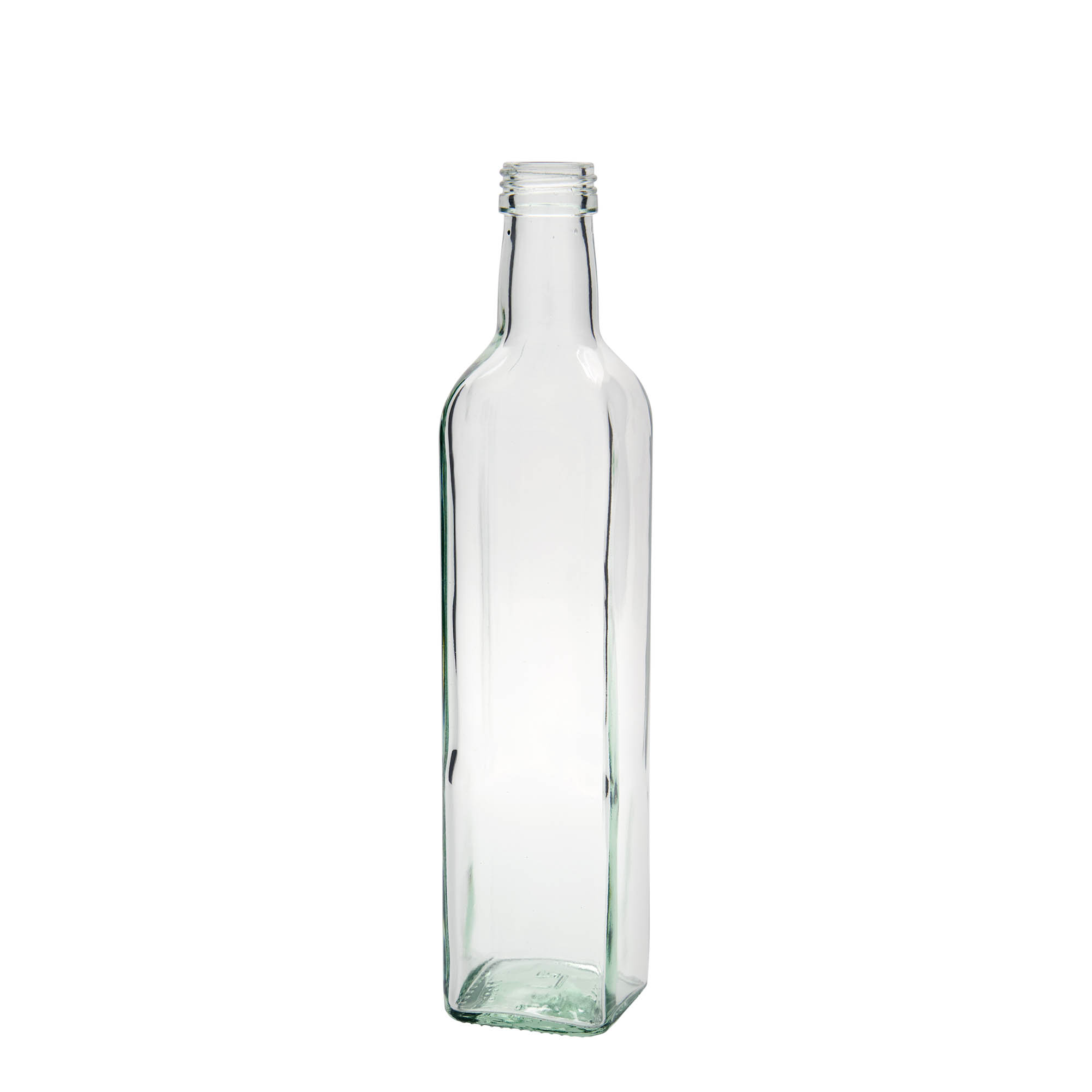 500 ml glassflaske 'Marasca', firkantet, åpning: PP 31,5 500 ml glassflaske 'Marasca', firkantet, åpning: PP 31,5