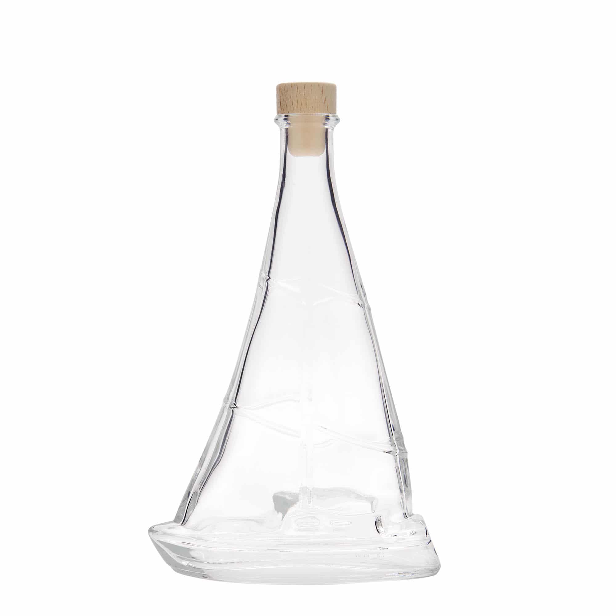 350 ml glassflaske "Seilbåt", åpning: Kork