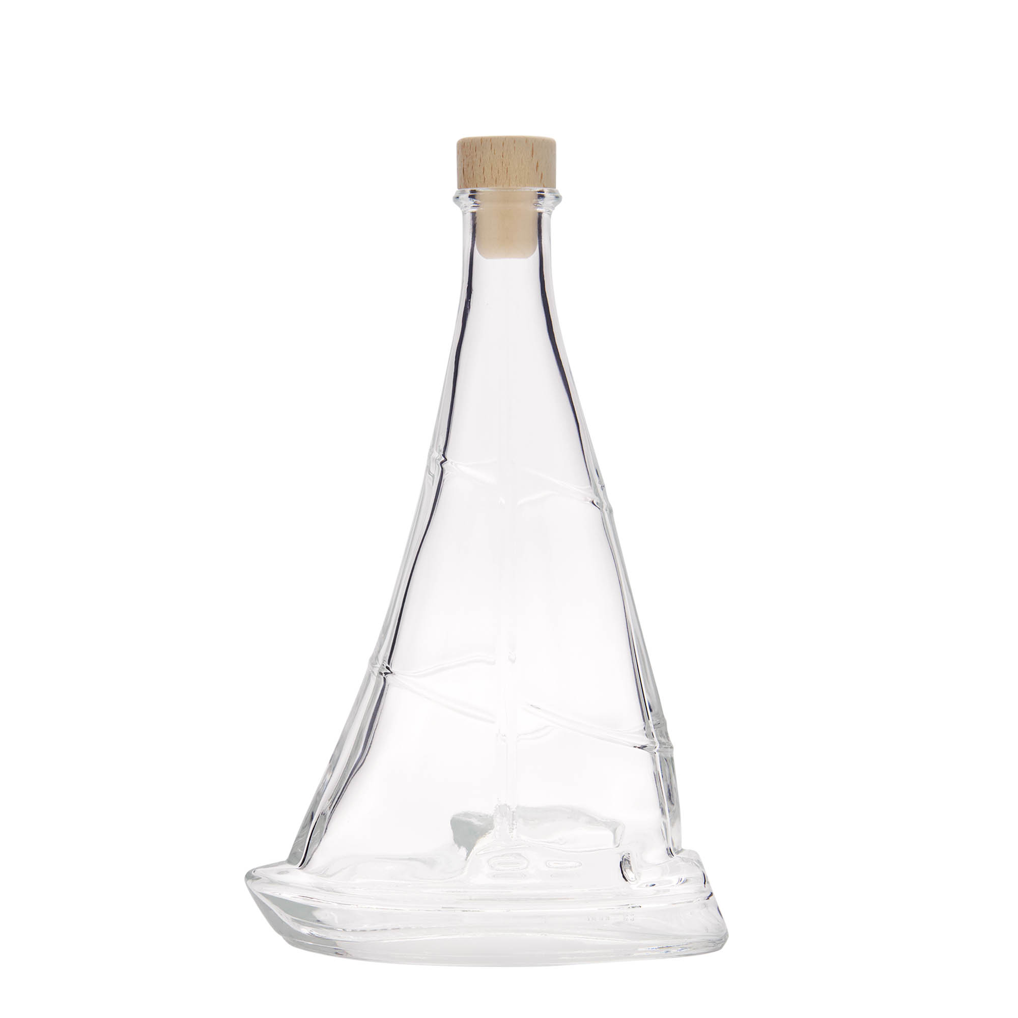 350 ml glassflaske 'Seilbåt', åpning: kork