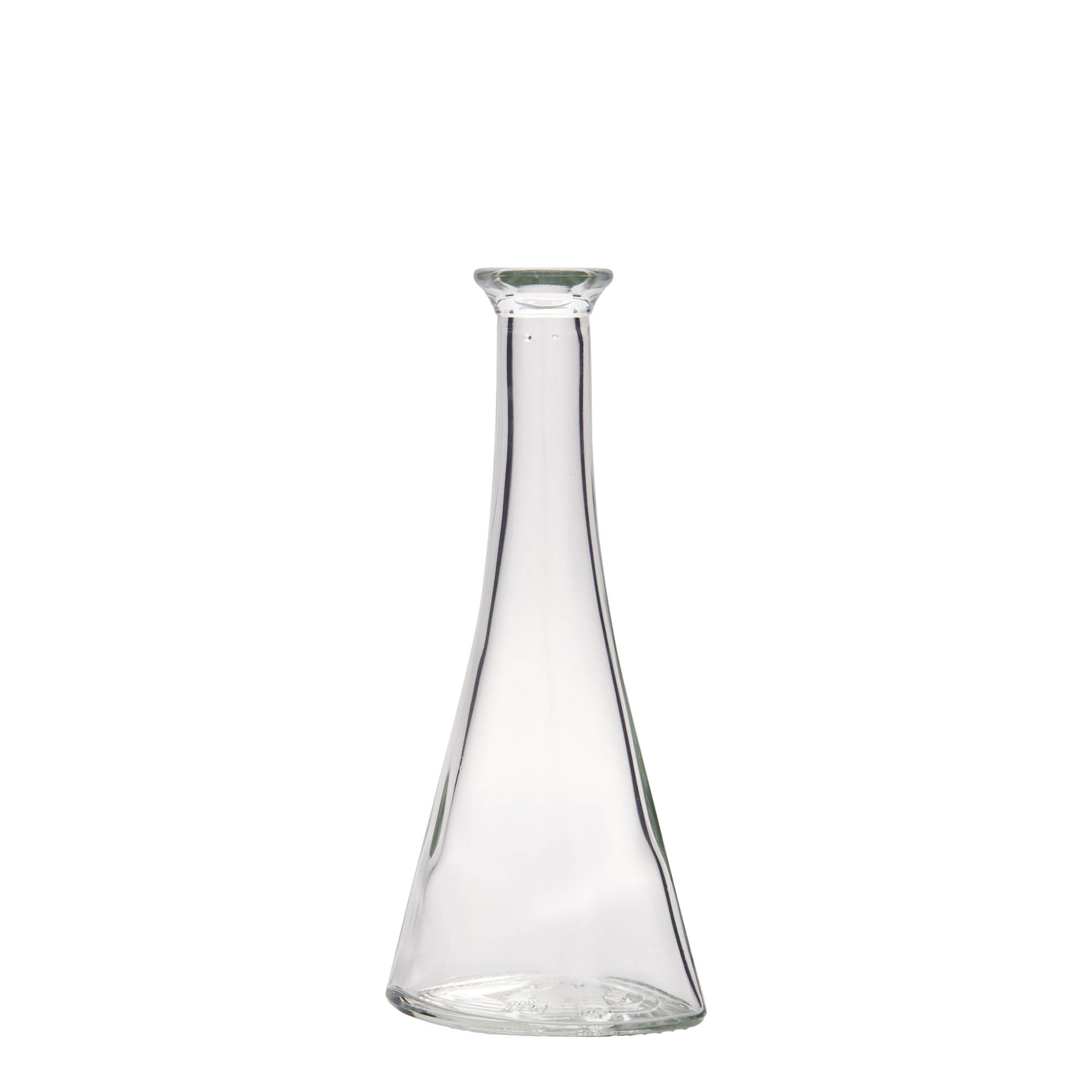 100 ml glassflaske 'Veronica', halvrund, åpning: kork