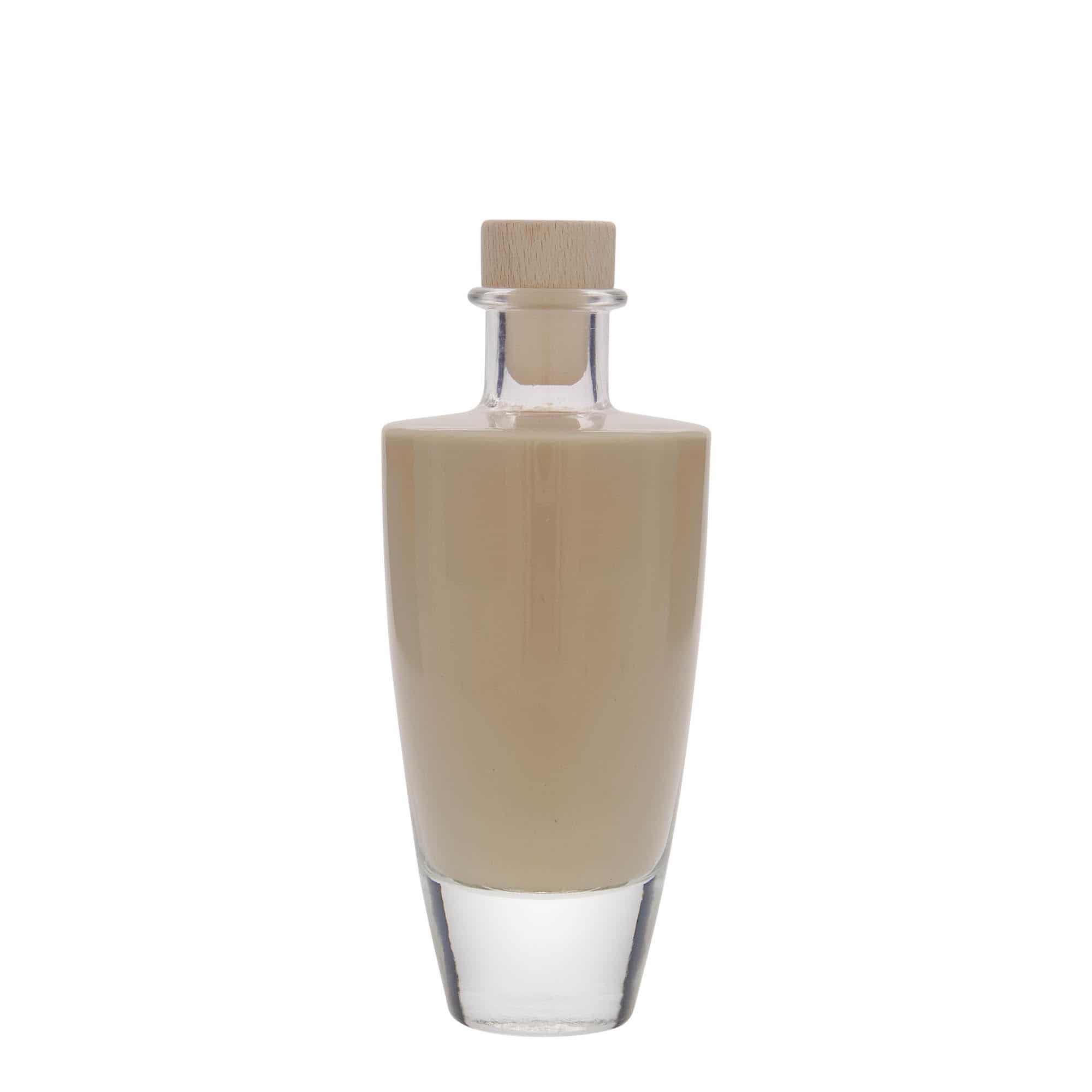 200 ml glassflaske "Vanessa", oval, åpning: Kork