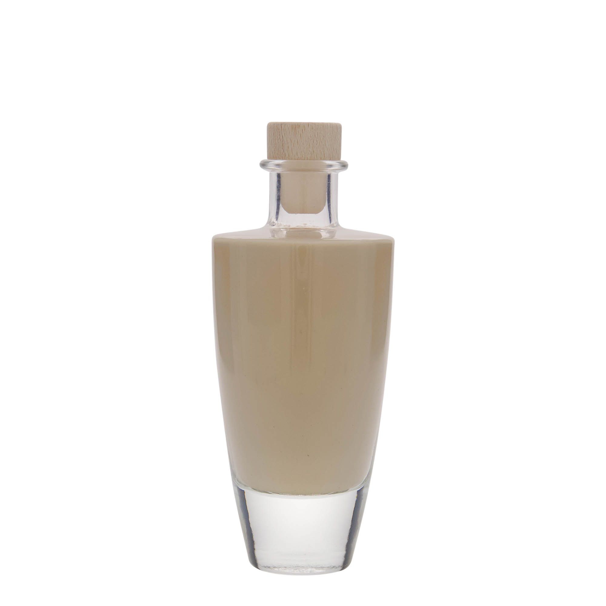 200 ml glassflaske 'Vanessa', oval, åpning: kork